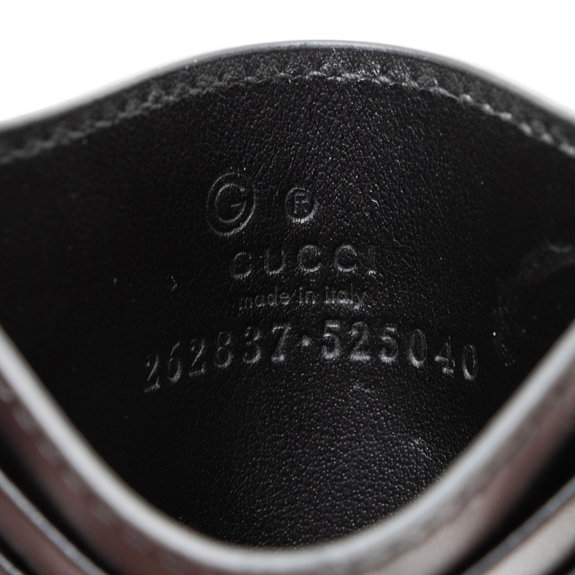 Gucci Microguccissima Leather Signature Card Case