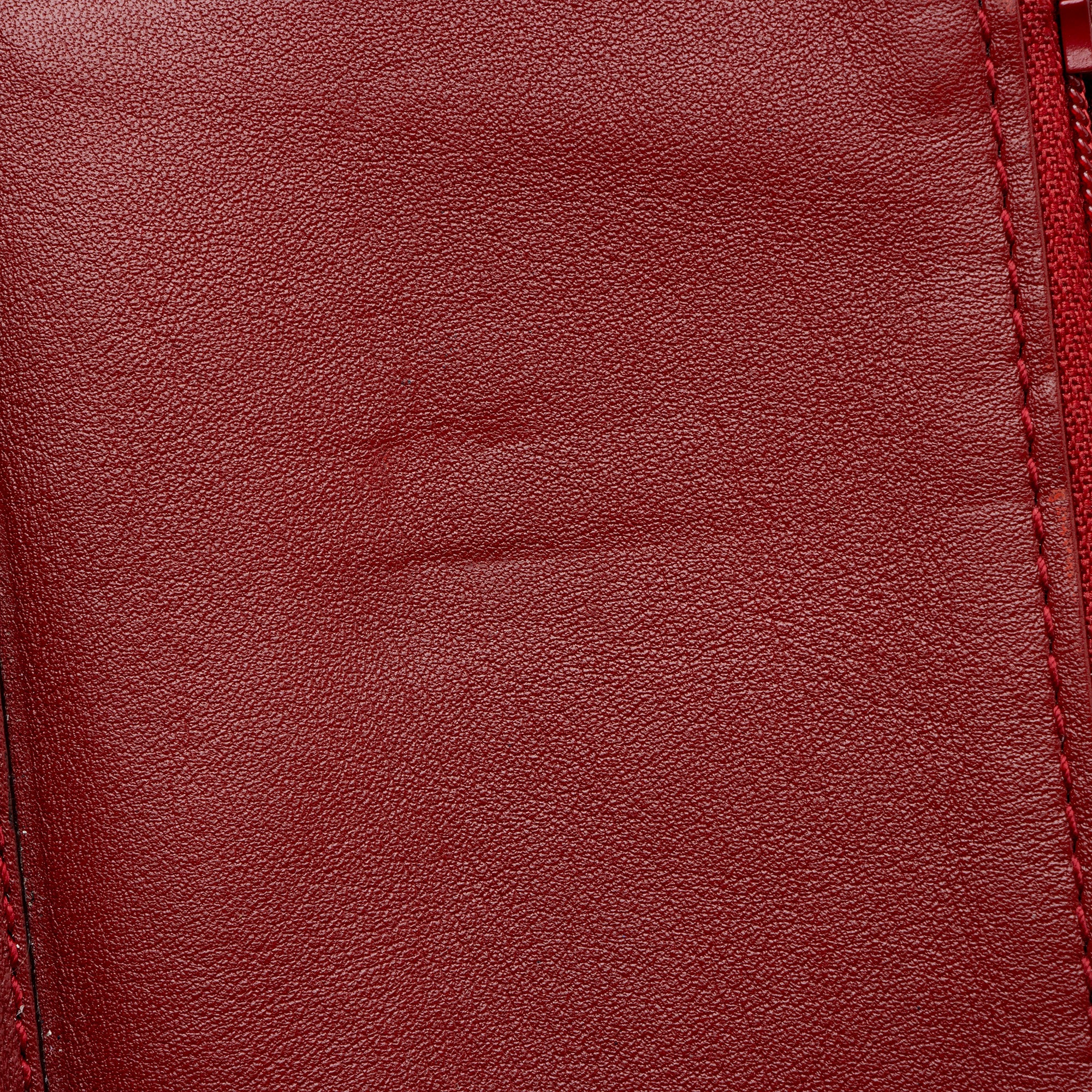 Gucci Microguccissima Leather Zip Around Compact Wallet
