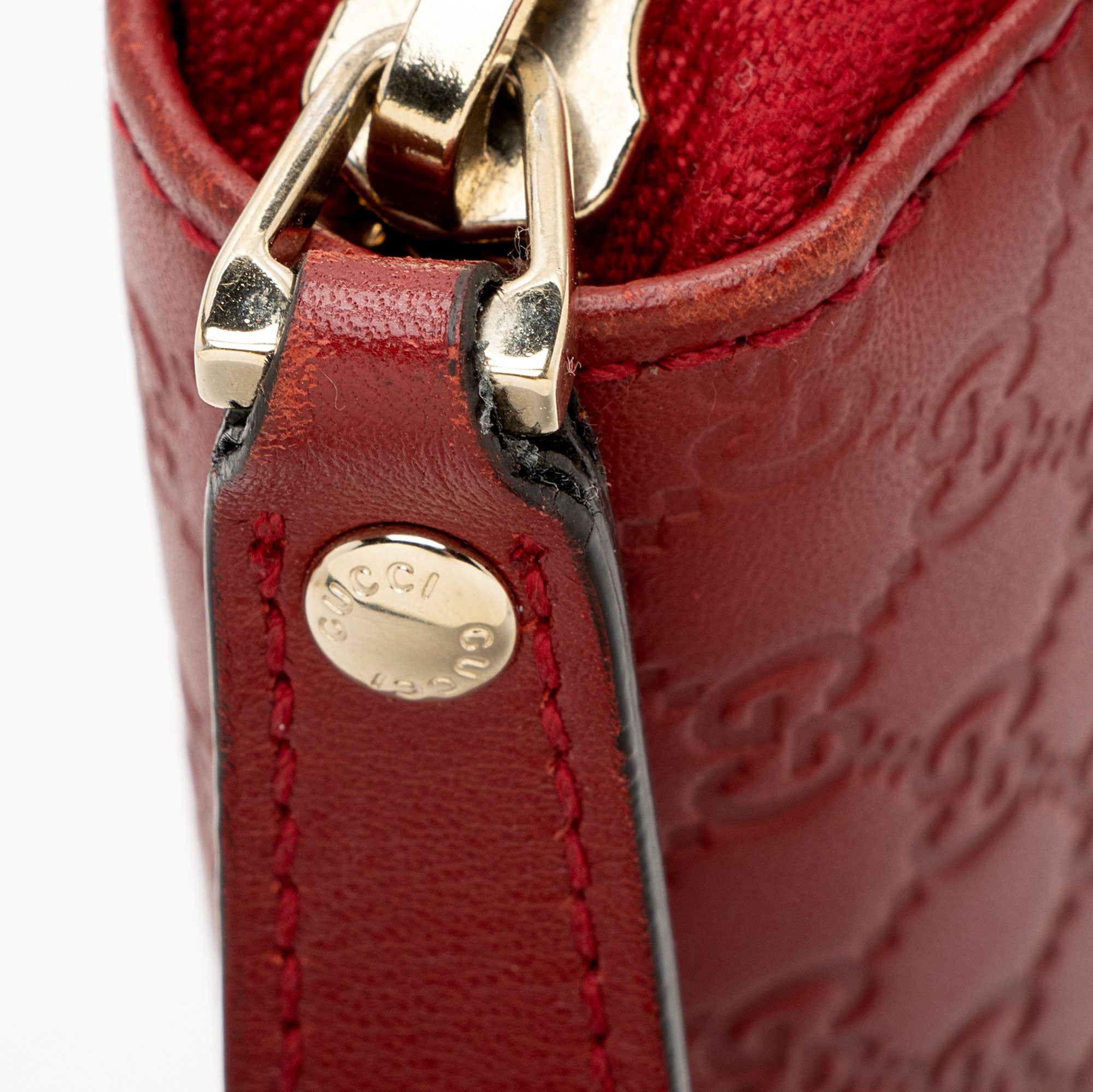 Gucci Microguccissima Leather Zip Around Compact Wallet