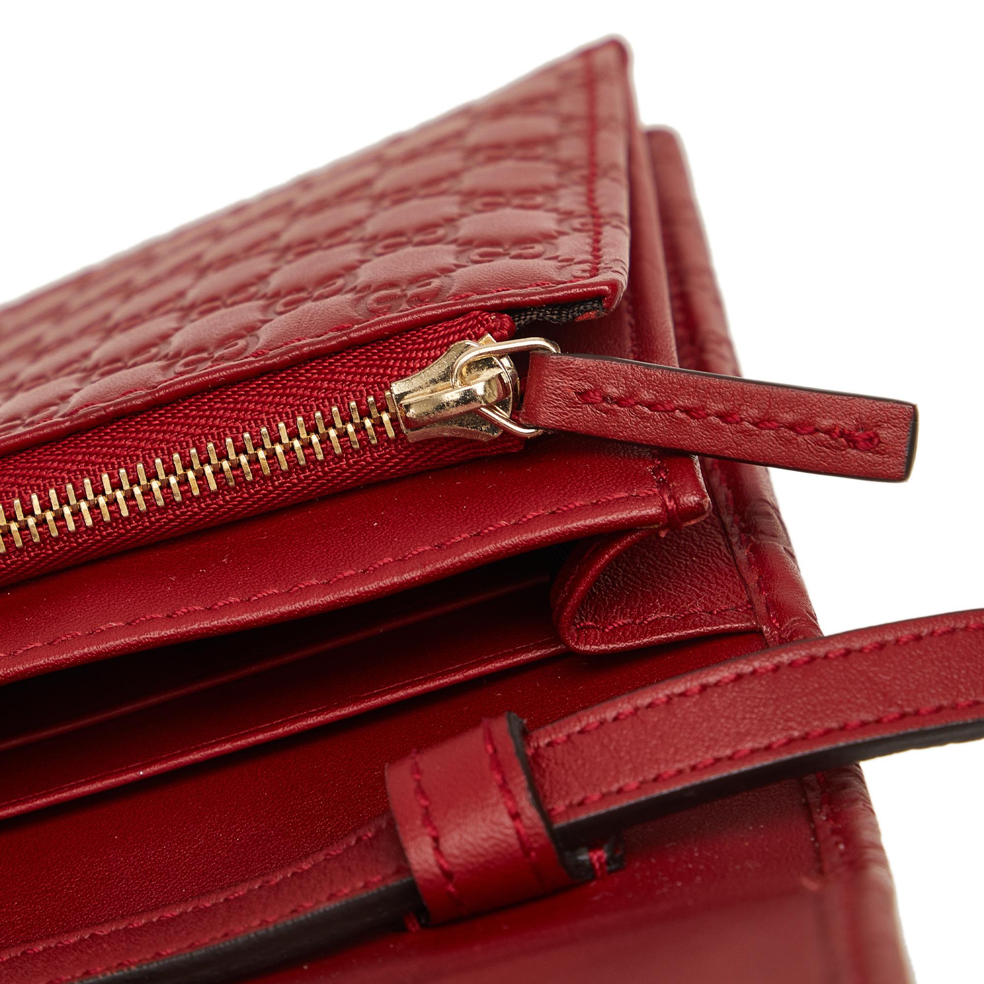 Gucci Microguccissima Long Wallet on Strap (SHG-z0yBHj)