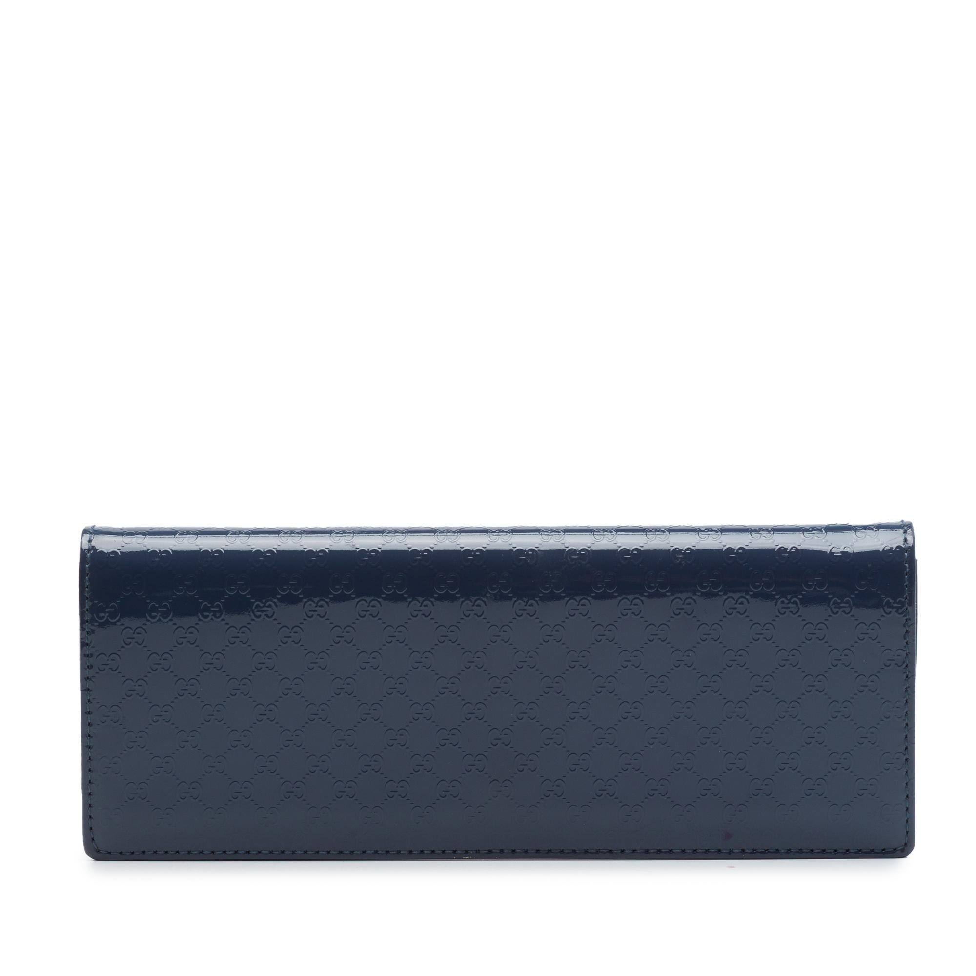Gucci Microguccissima Patent Broadway Clutch