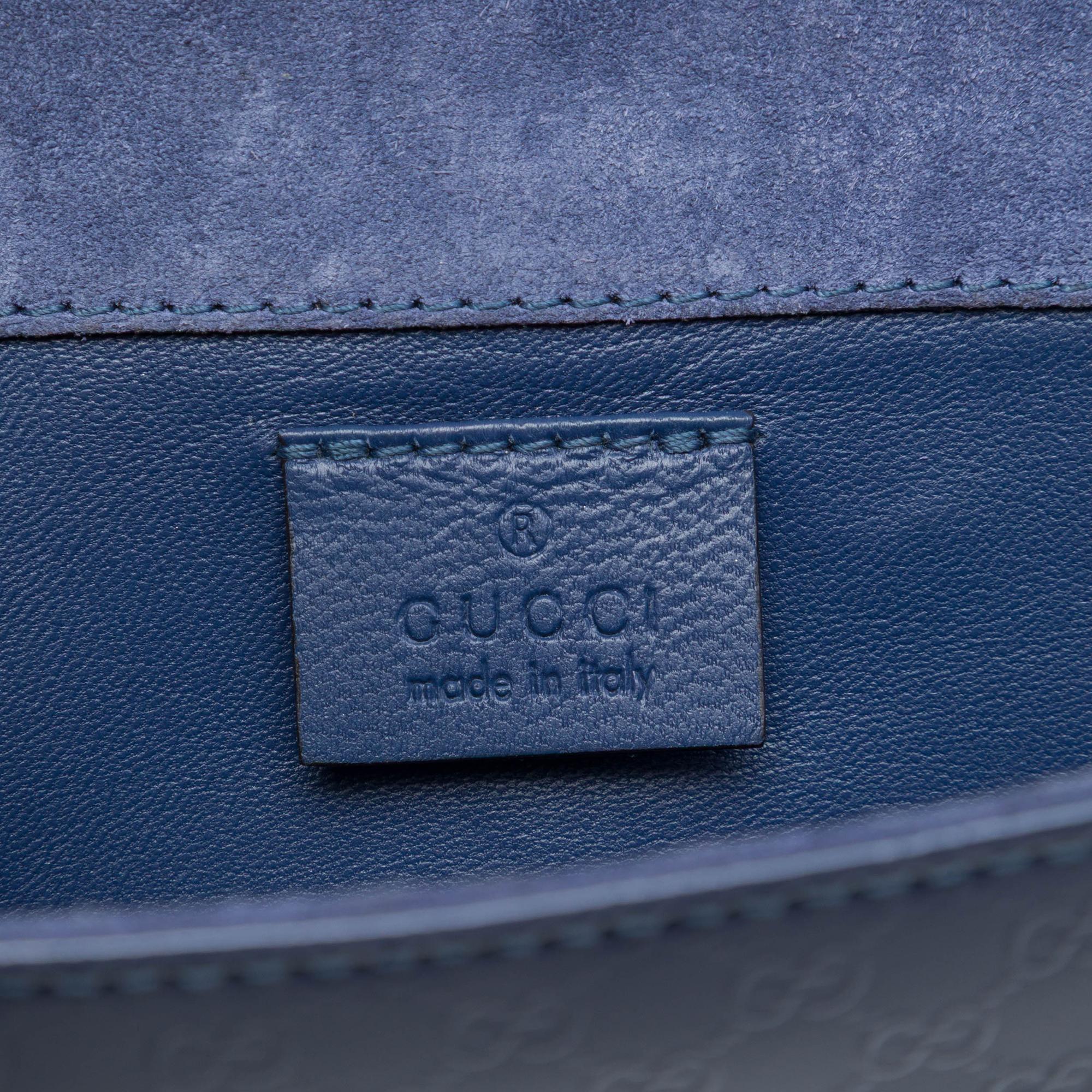 Gucci Microguccissima Patent Broadway Clutch