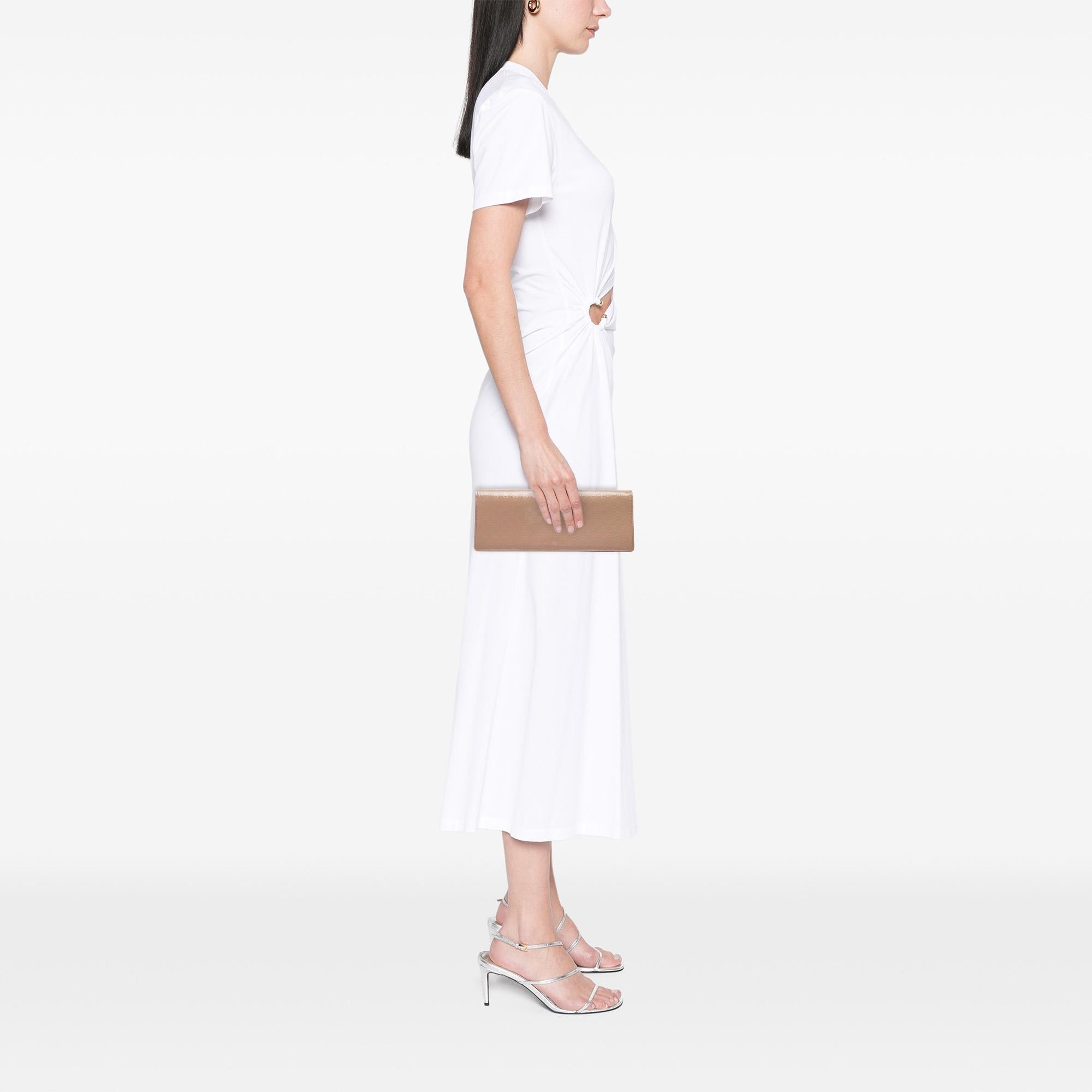 Gucci Microguccissima Patent Broadway Clutch