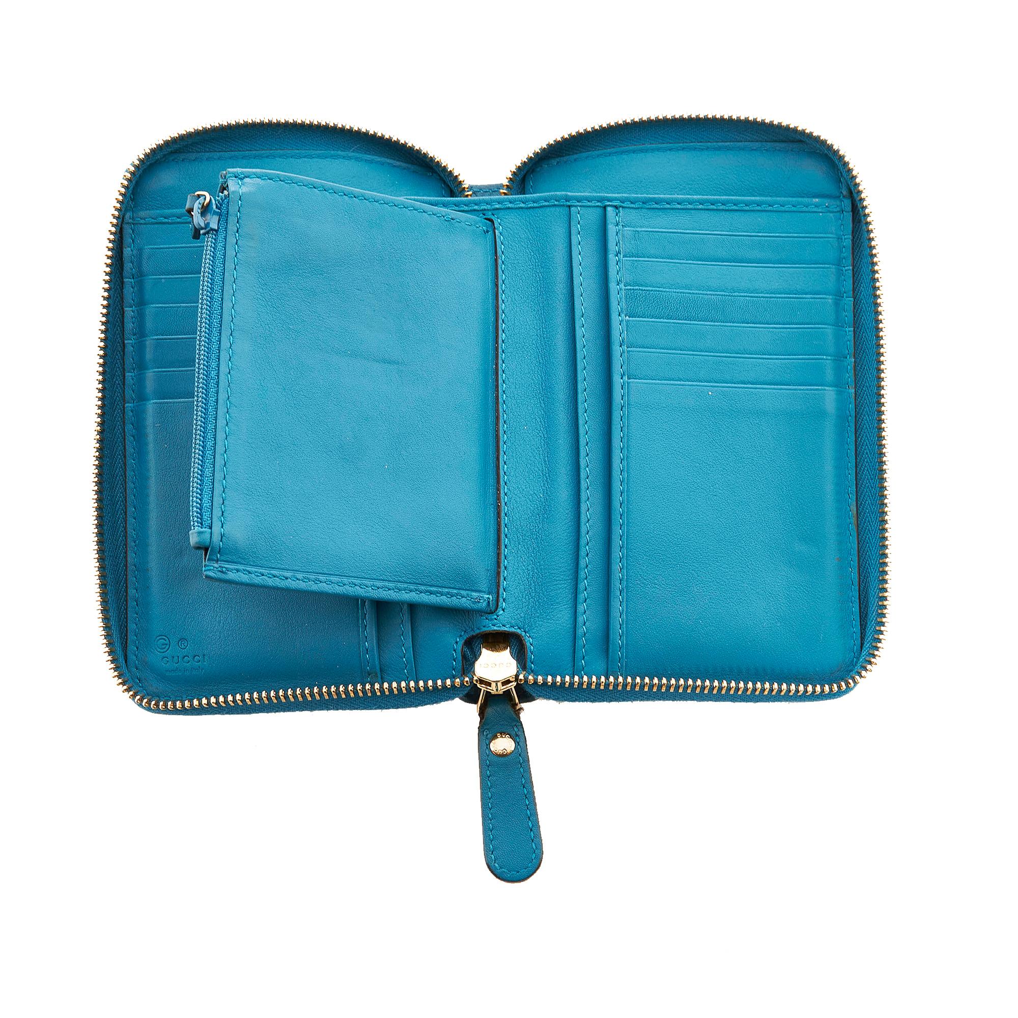 Gucci Microguccissima Zip Around Wallet (SHG-xf8E61)