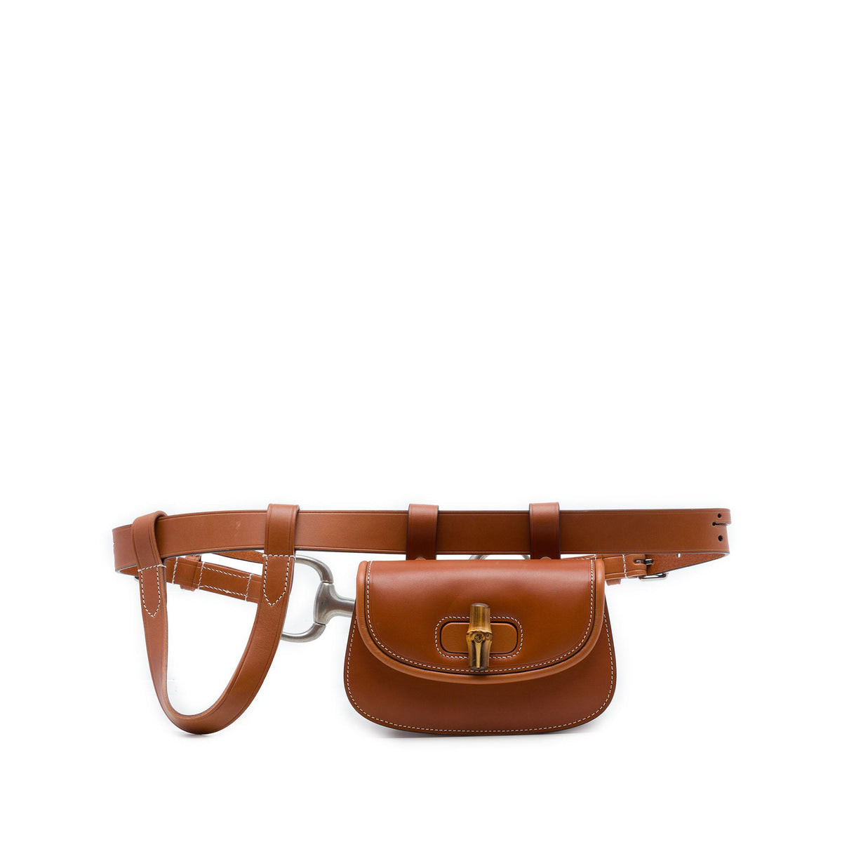 Gucci Mini Calfskin Bamboo 1947 Belt Bag