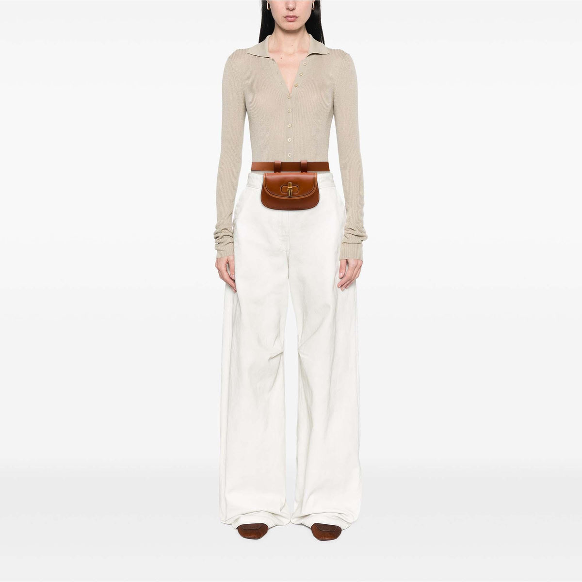 Gucci Mini Calfskin Bamboo 1947 Belt Bag