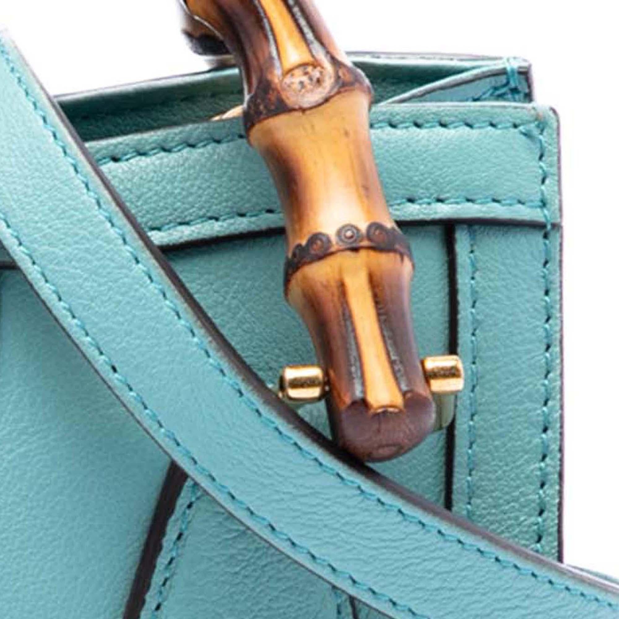Gucci Mini Calfskin Bamboo Diana Satchel