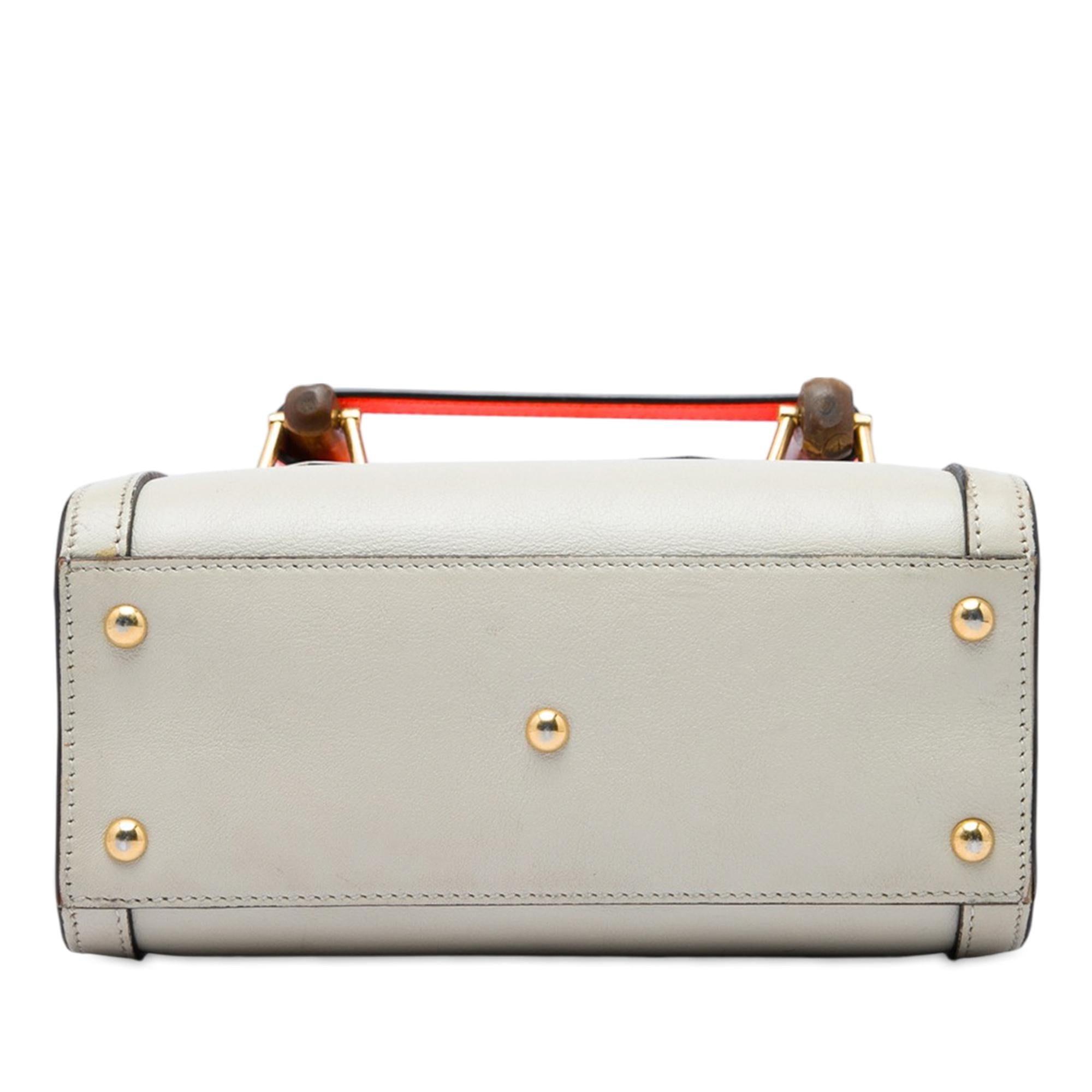 Gucci Mini Calfskin Bamboo Diana Satchel