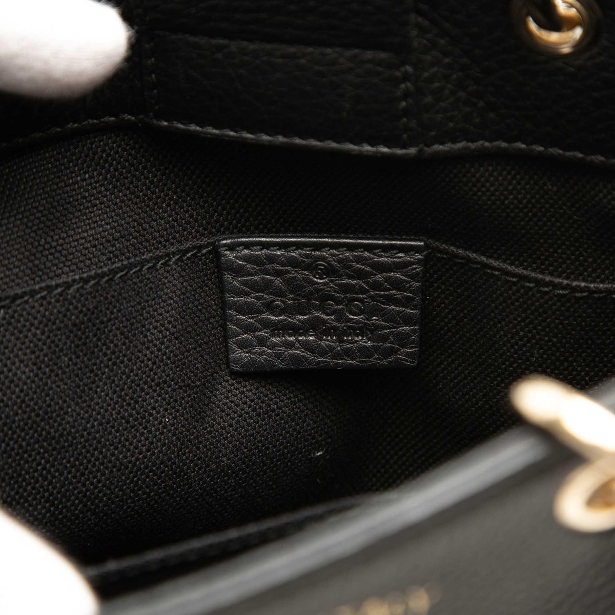 Gucci Mini Calfskin Bamboo Shopper Satchel