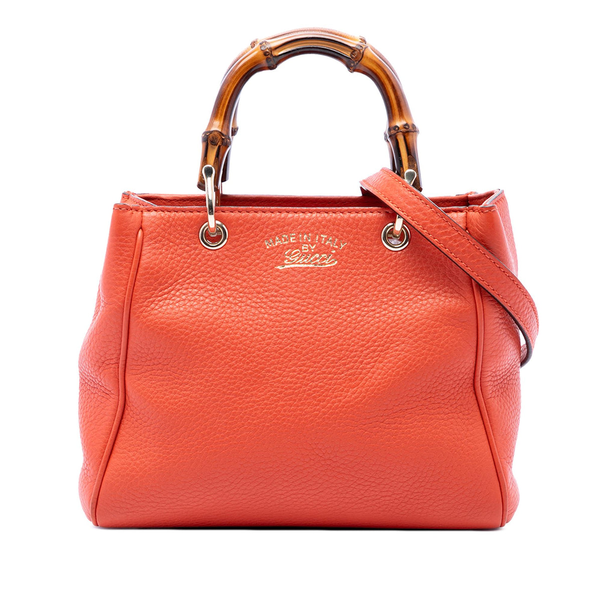 Gucci Mini Calfskin Bamboo Shopper Satchel