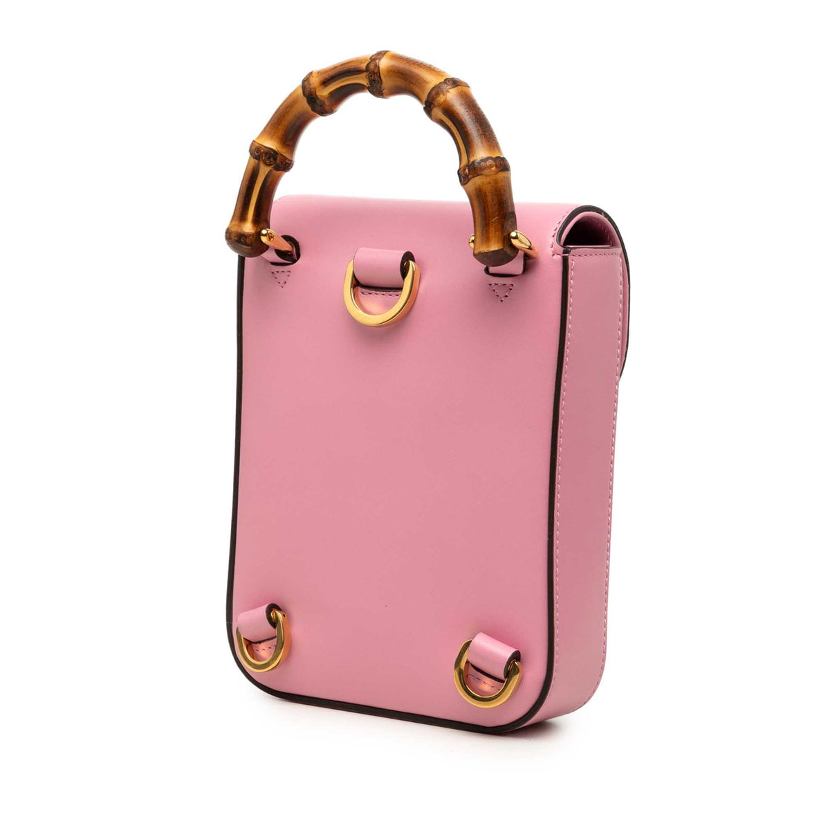 Gucci Mini Calfskin Bamboo Top Handle Bag