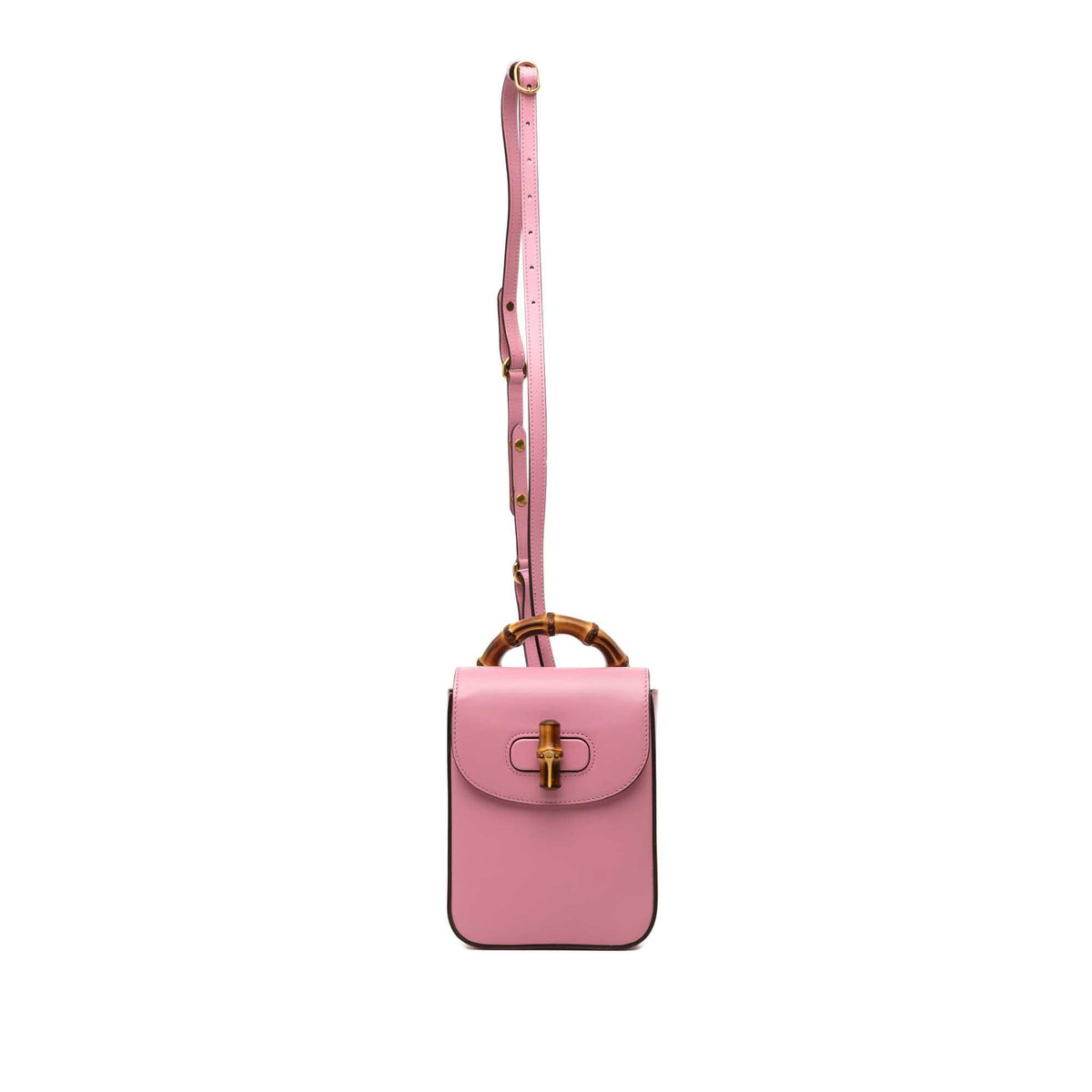 Gucci Mini Calfskin Bamboo Top Handle Bag
