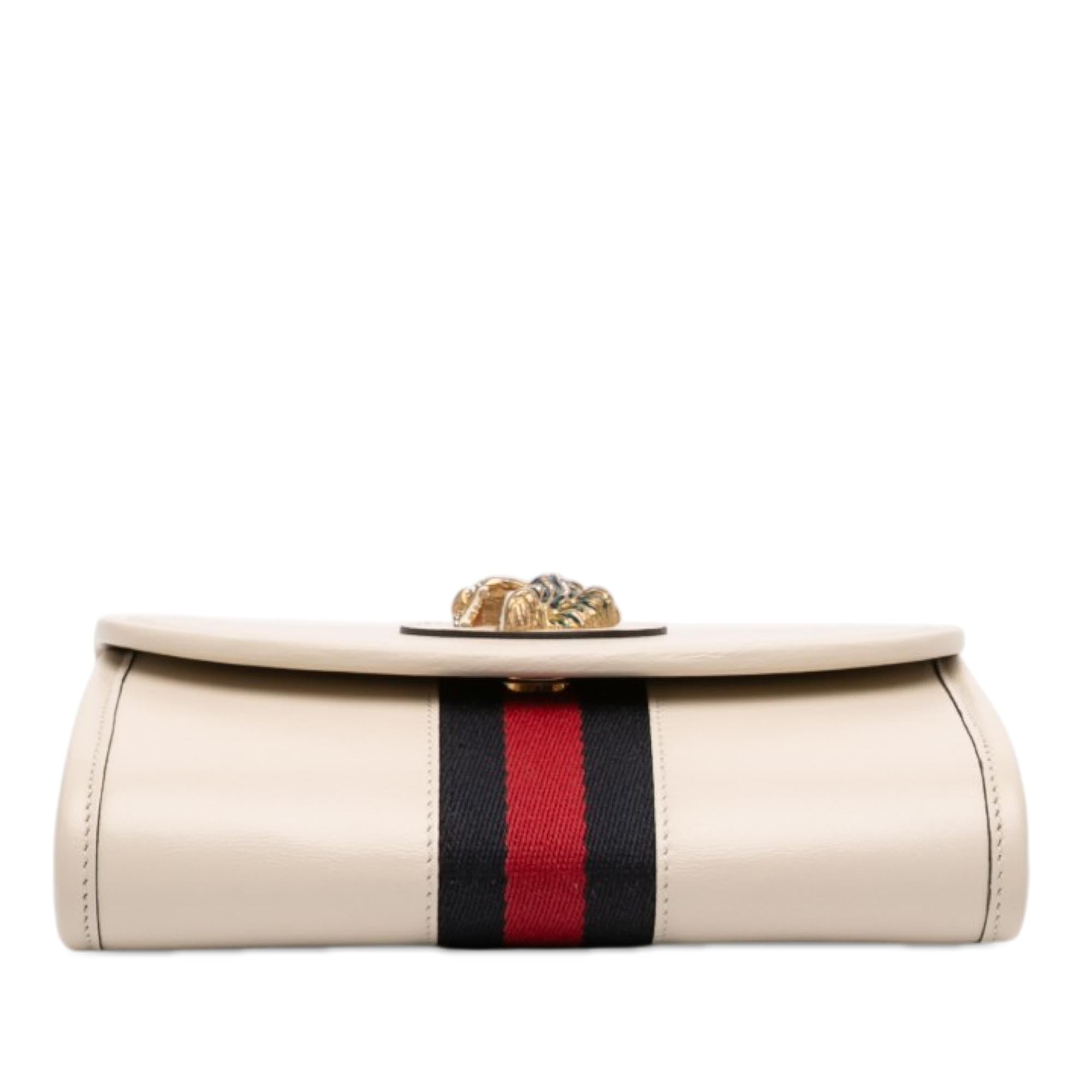 Gucci Mini Calfskin Rajah Web Chain Crossbody