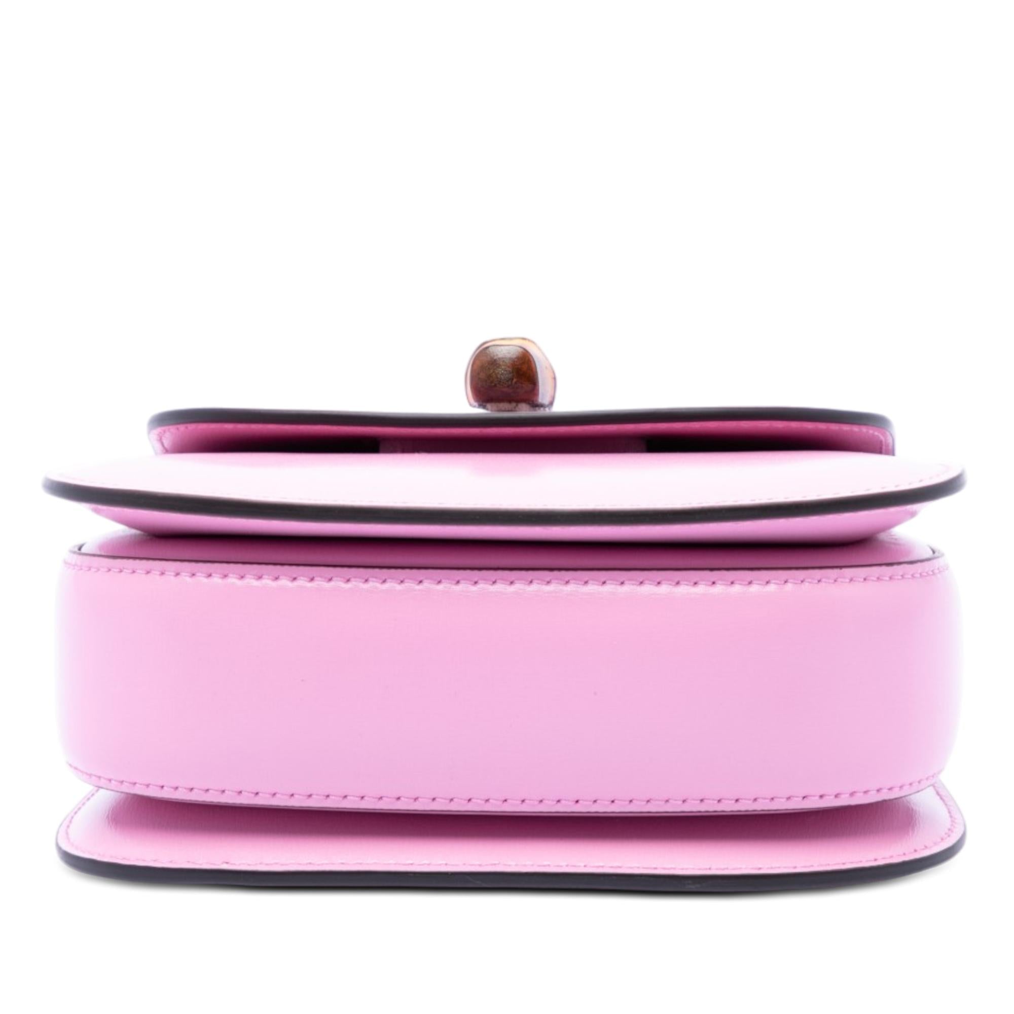 Gucci Mini Calfskin Web 1947 Bamboo Top Handle Bag