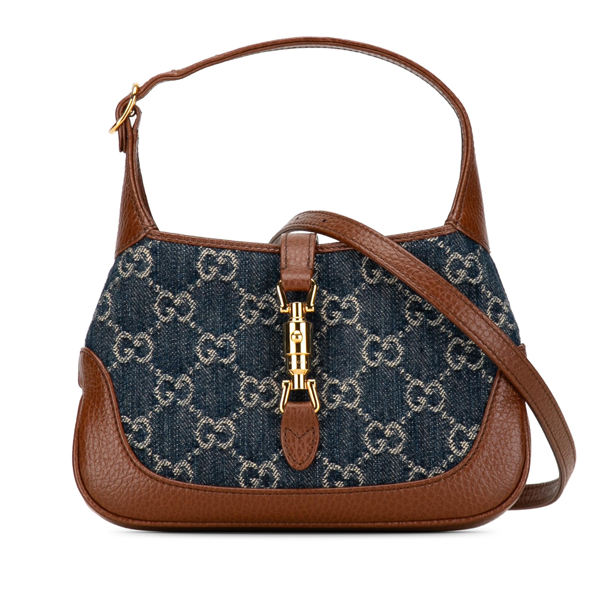 Gucci Mini GG Denim Jackie 1961 Crossbody (SHG-dokpc3)