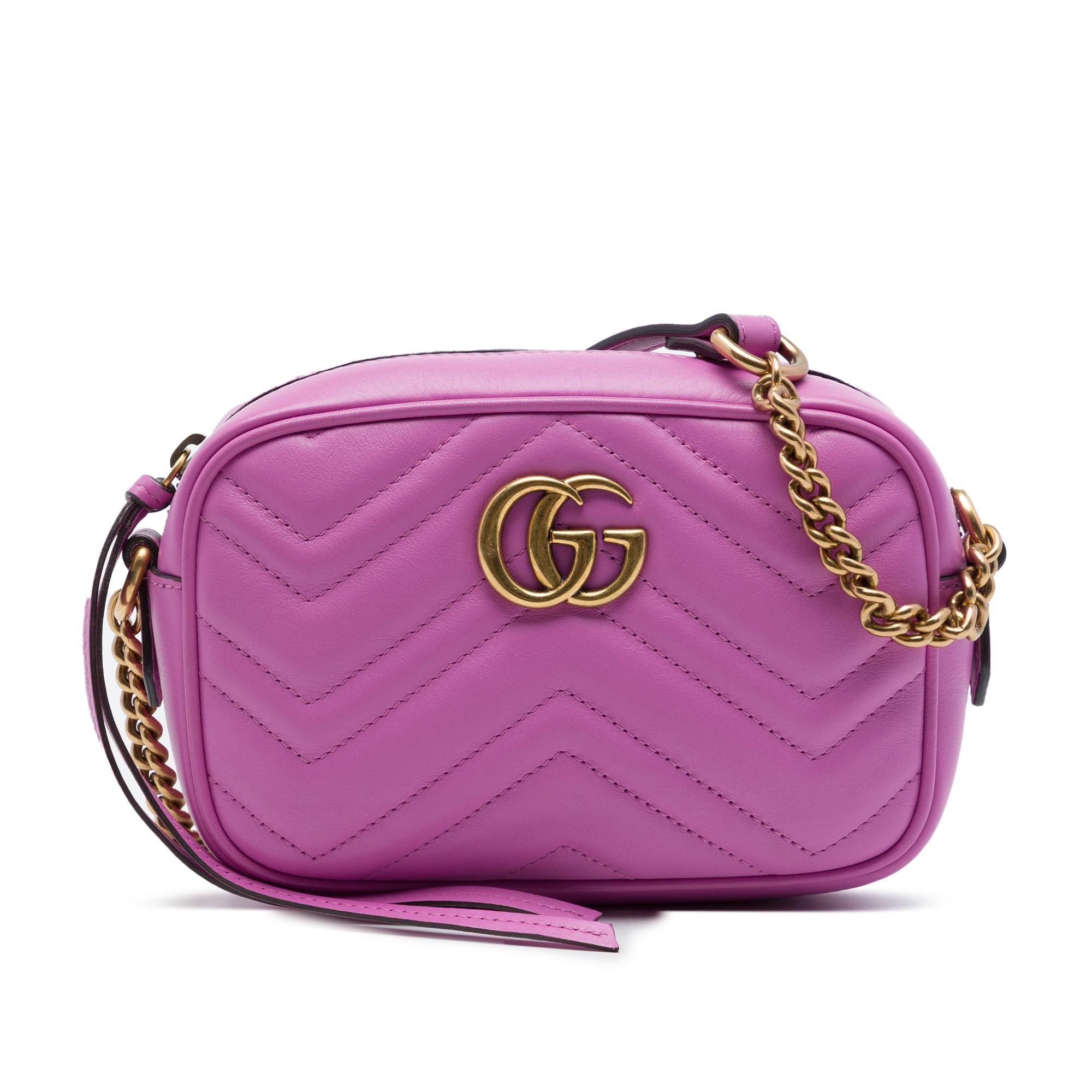 Gucci Mini GG Marmont Matelasse Calfskin Crossbody