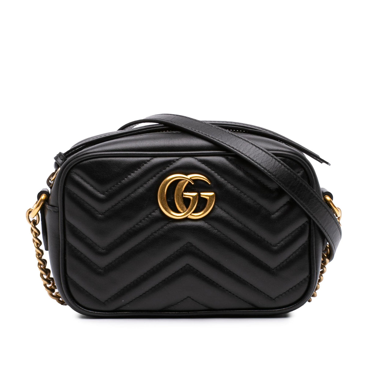 Gucci Mini GG Marmont Matelasse Calfskin Crossbody