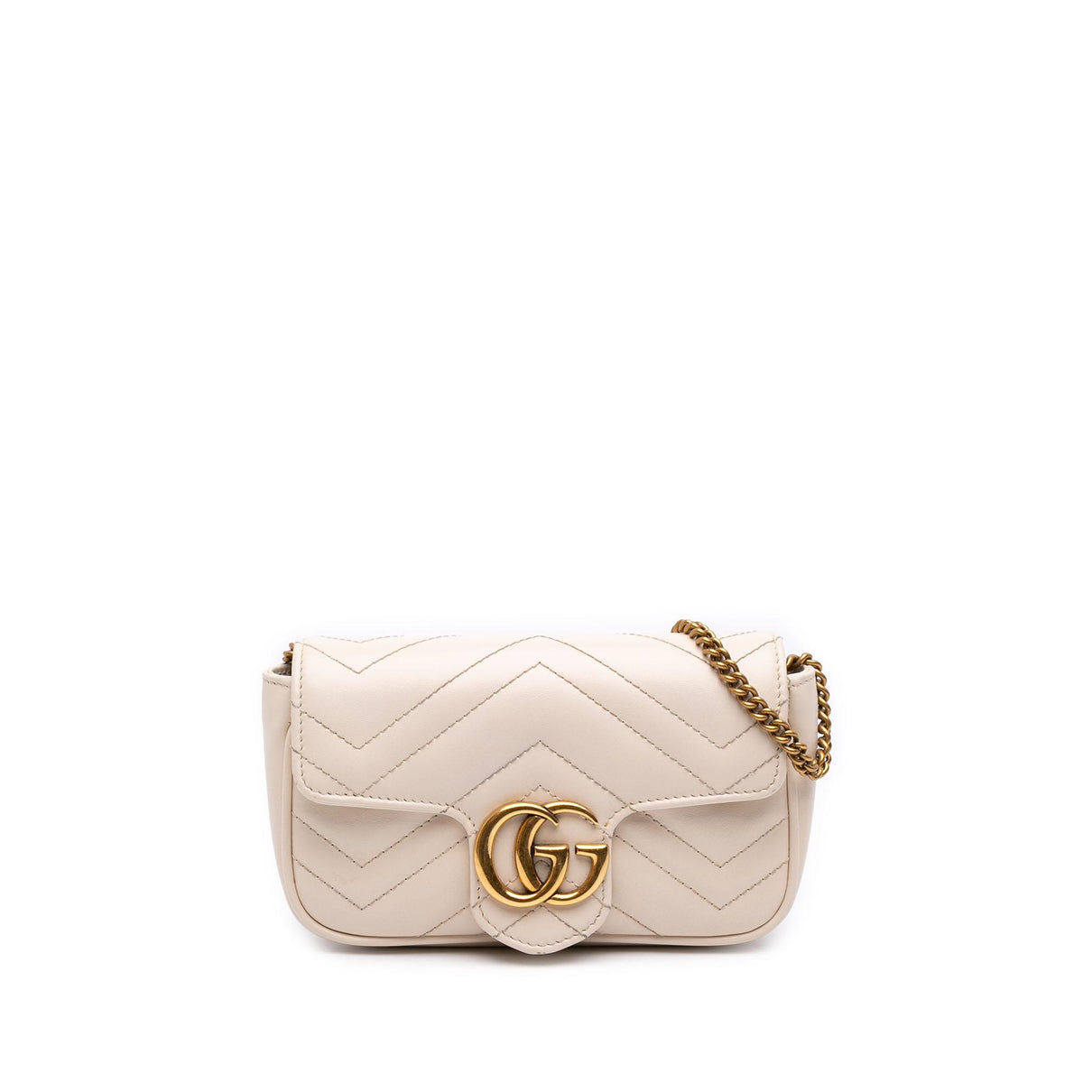 Gucci Mini GG Marmont Matelasse Calfskin Flap Crossbody
