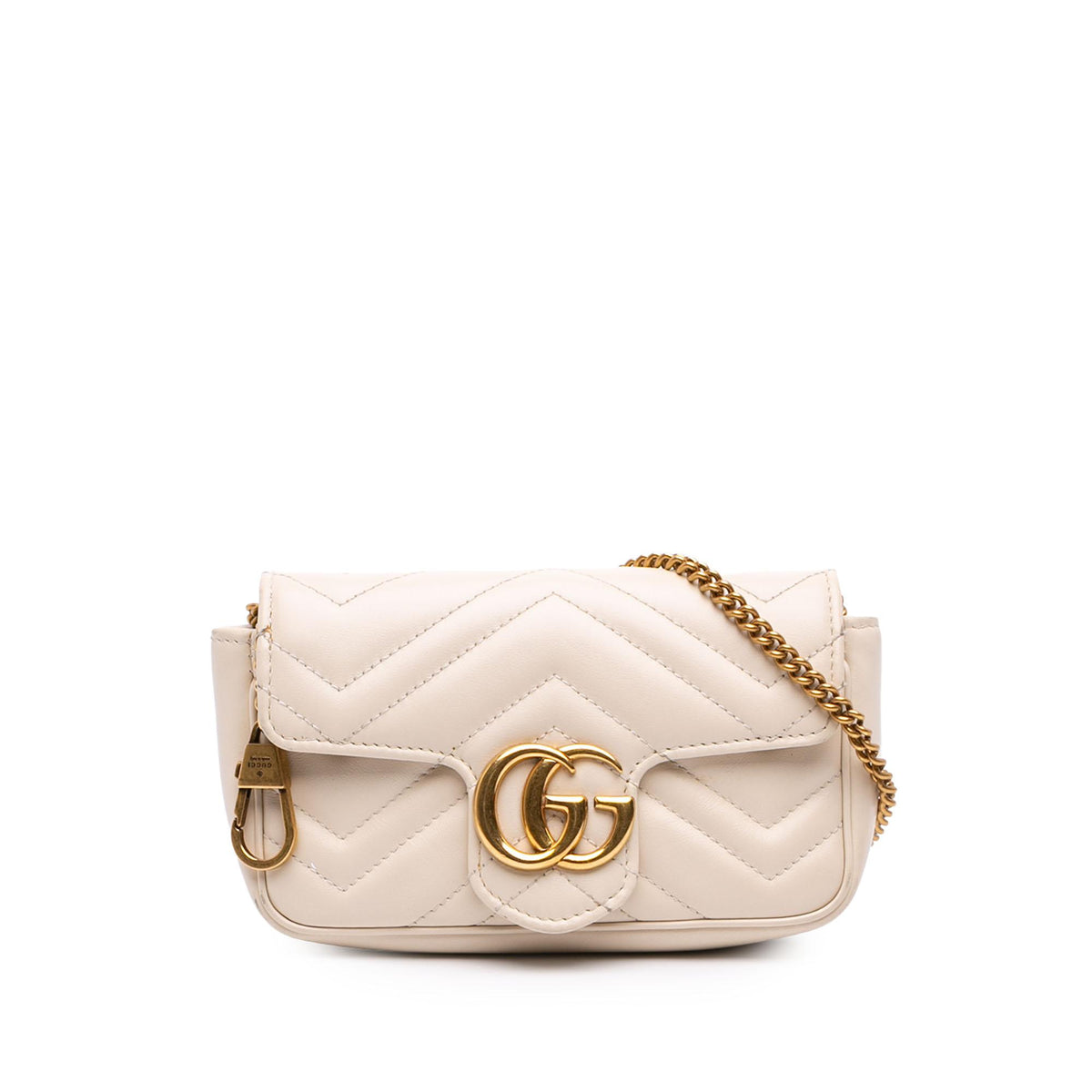 Gucci Mini GG Marmont Matelasse Calfskin Flap Crossbody