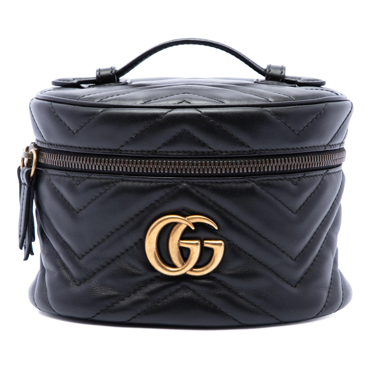 Gucci Mini GG Marmont Matelasse Calfskin Round Backpack