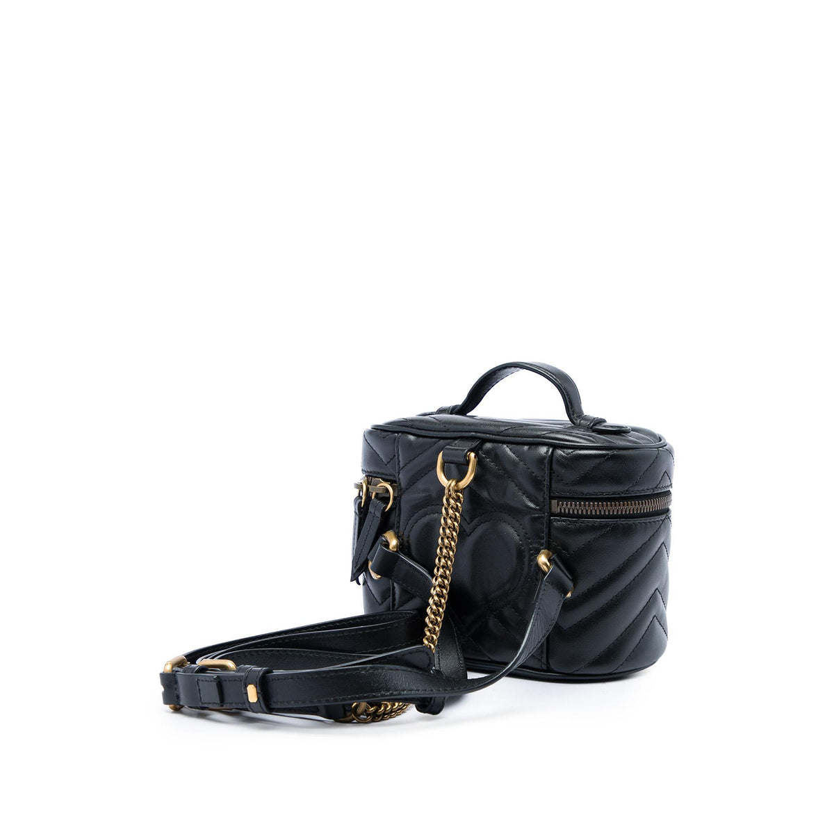Gucci Mini GG Marmont Matelasse Calfskin Round Backpack
