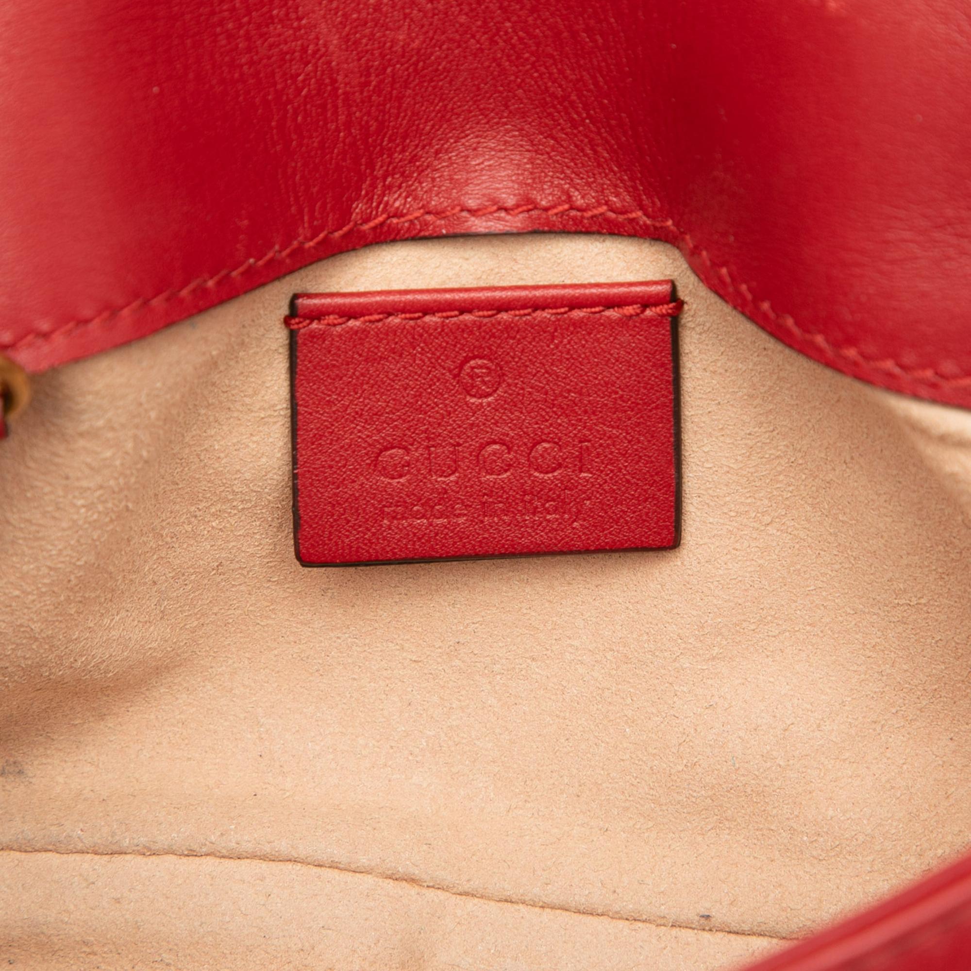 Gucci Mini GG Marmont Matelasse Leather Flap Crossbody