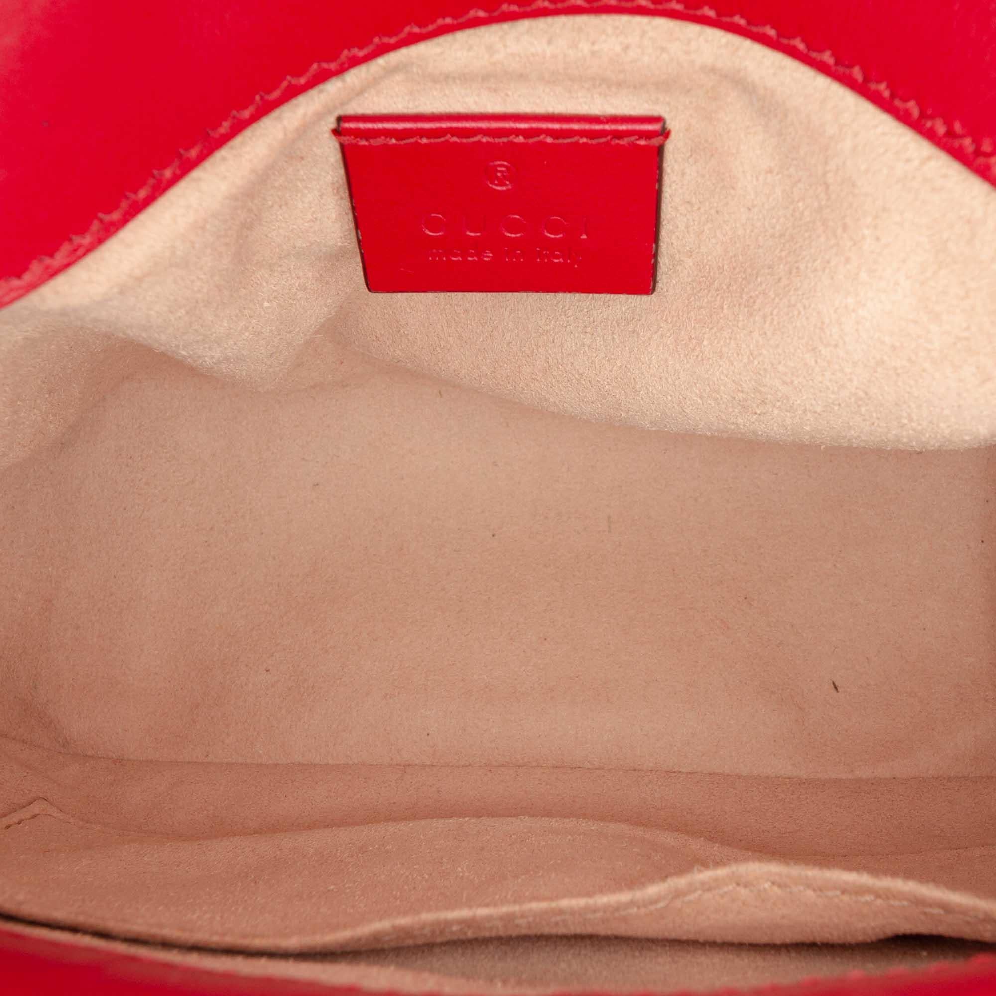 Gucci Mini GG Marmont Matelasse Leather Top Handle Bag
