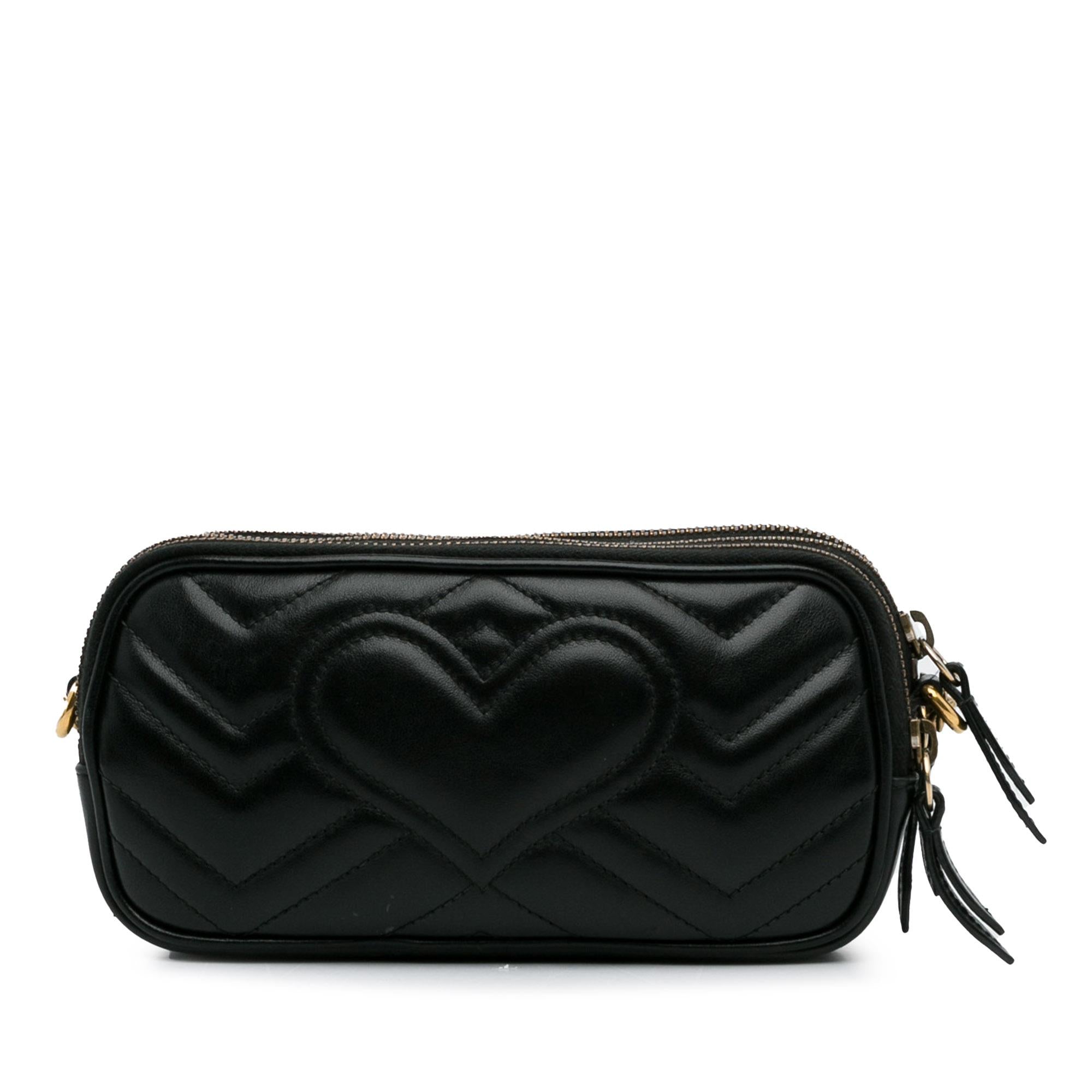 Gucci Mini GG Marmont Triple-Zip Crossbody Bag (SHG-dnjgun)