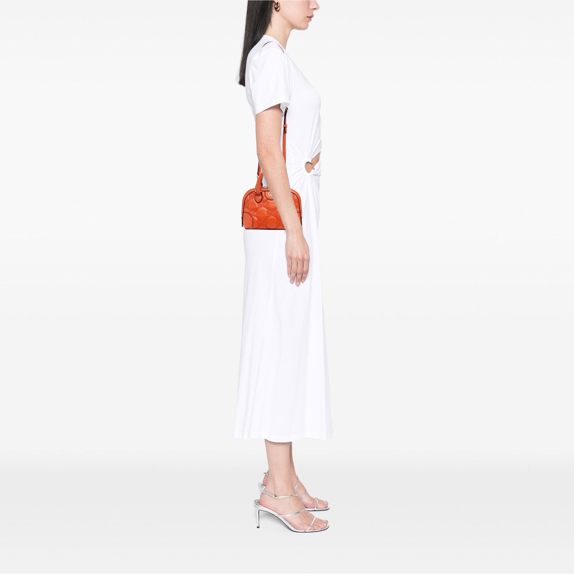 Gucci Mini GG Matelasse Calfskin Top Handle Bag