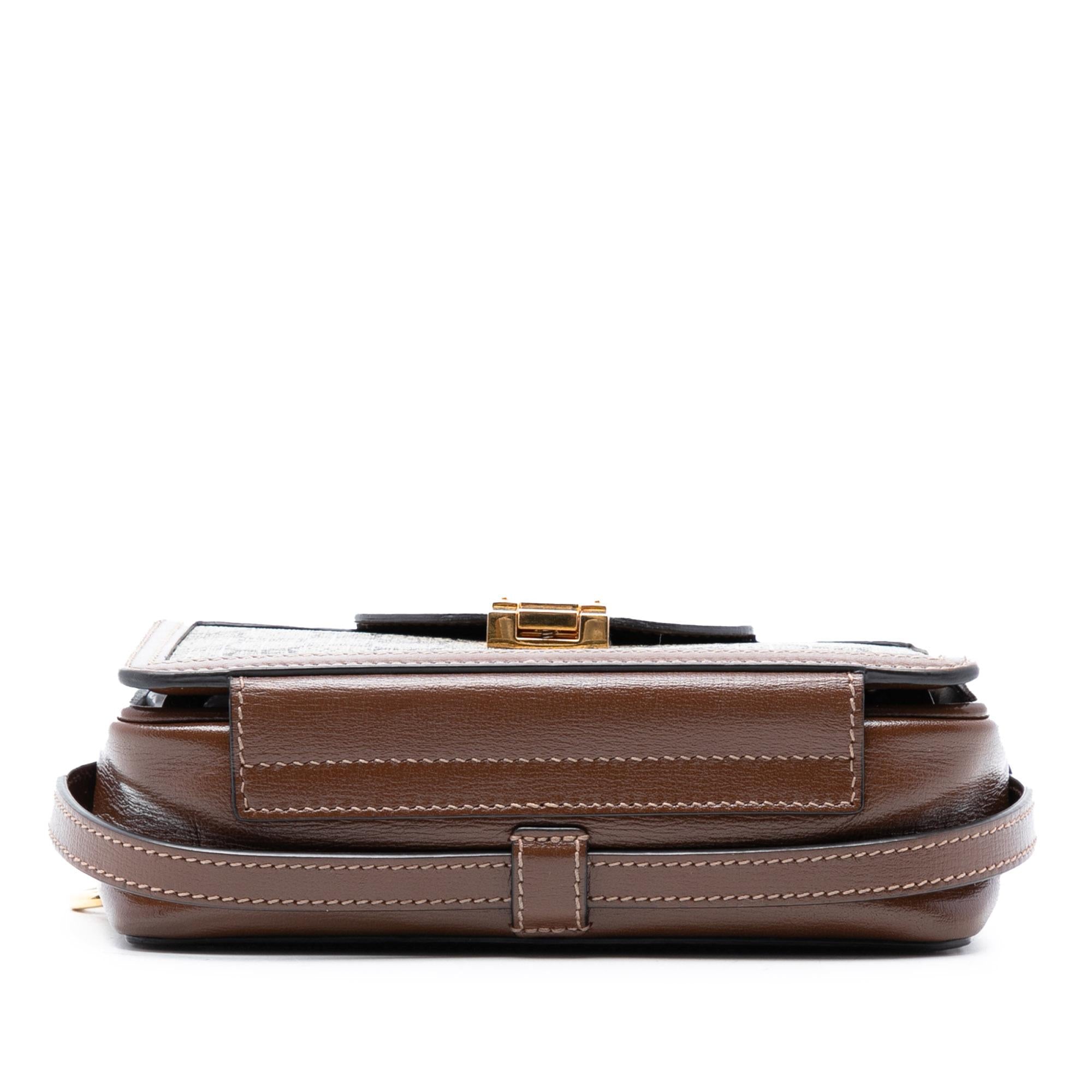 Gucci Mini GG Supreme Clasp Crossbody