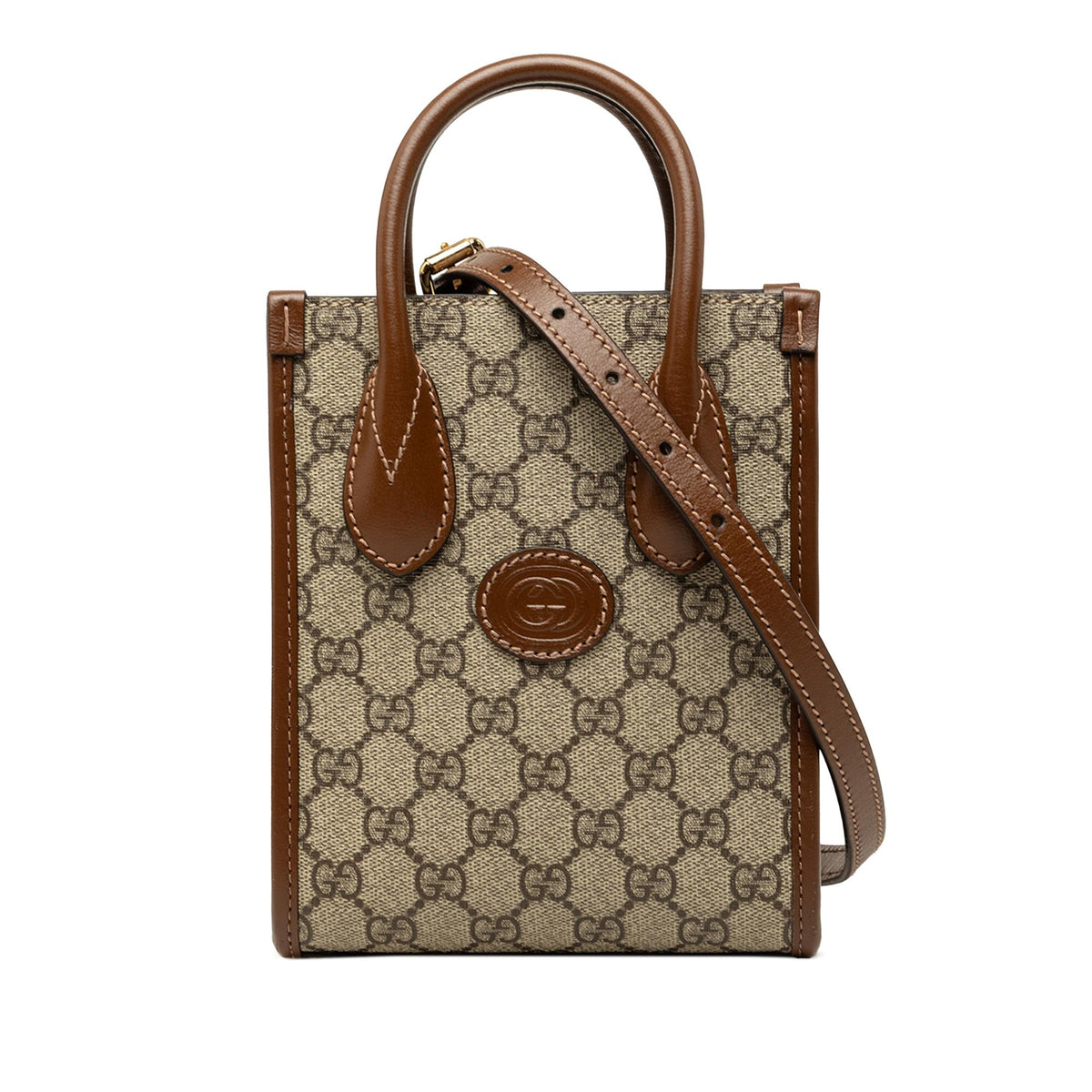Gucci Mini GG Supreme Interlocking G Satchel