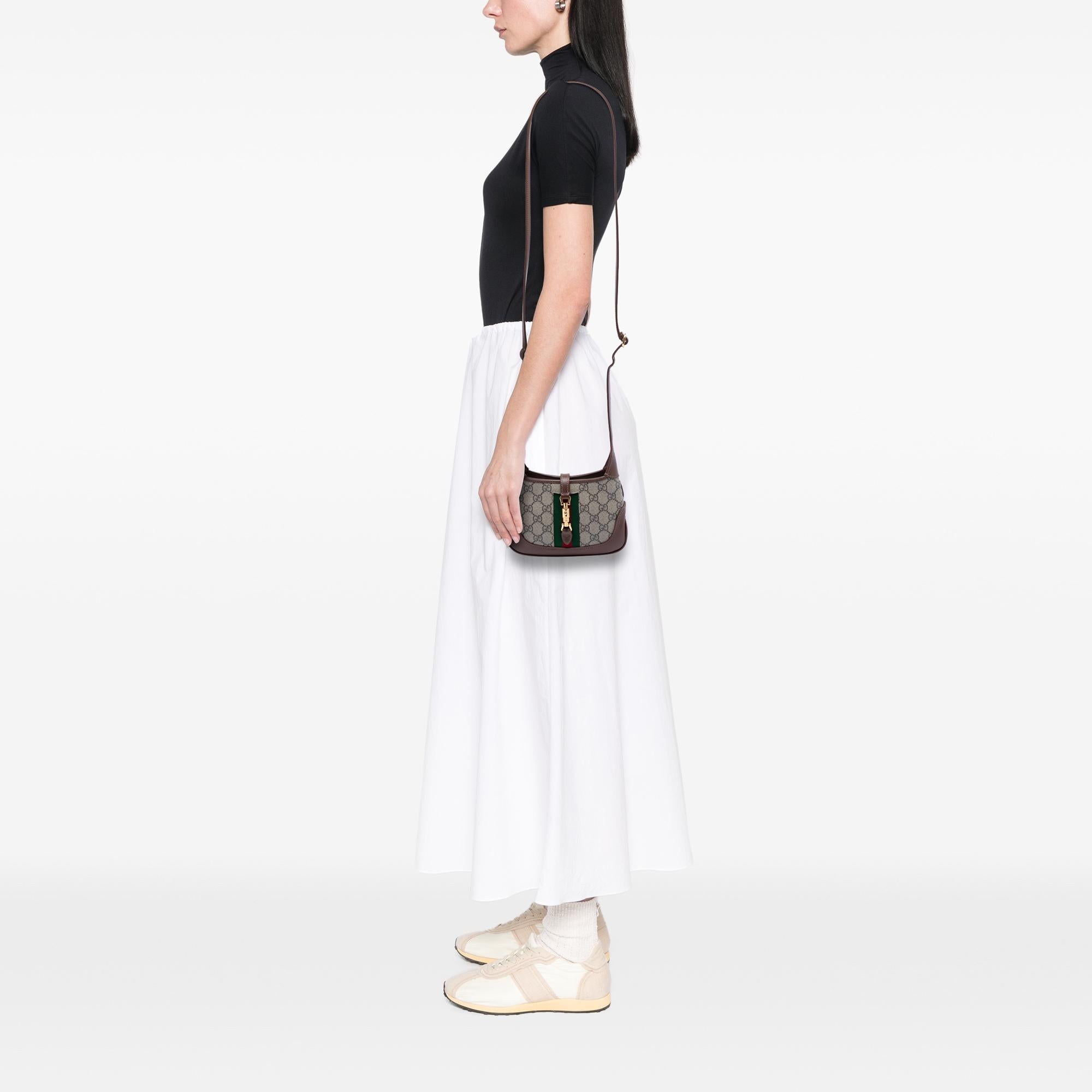 Gucci Mini GG Supreme Web Jackie 1961 Crossbody