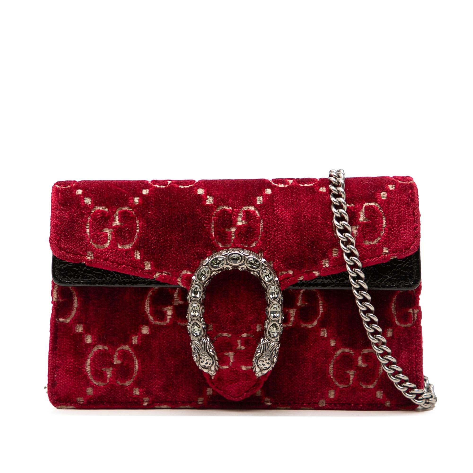 Gucci Mini GG Velvet Dionysus Crossbody