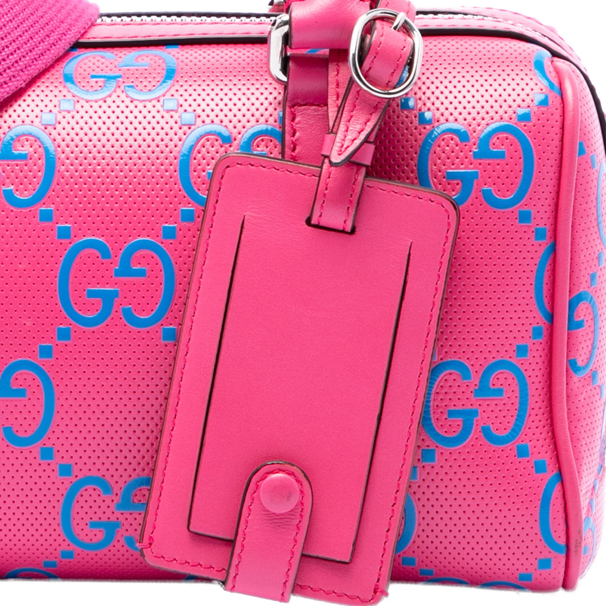 Gucci Mini Jumbo GG Perforated Leather Duffle Bag
