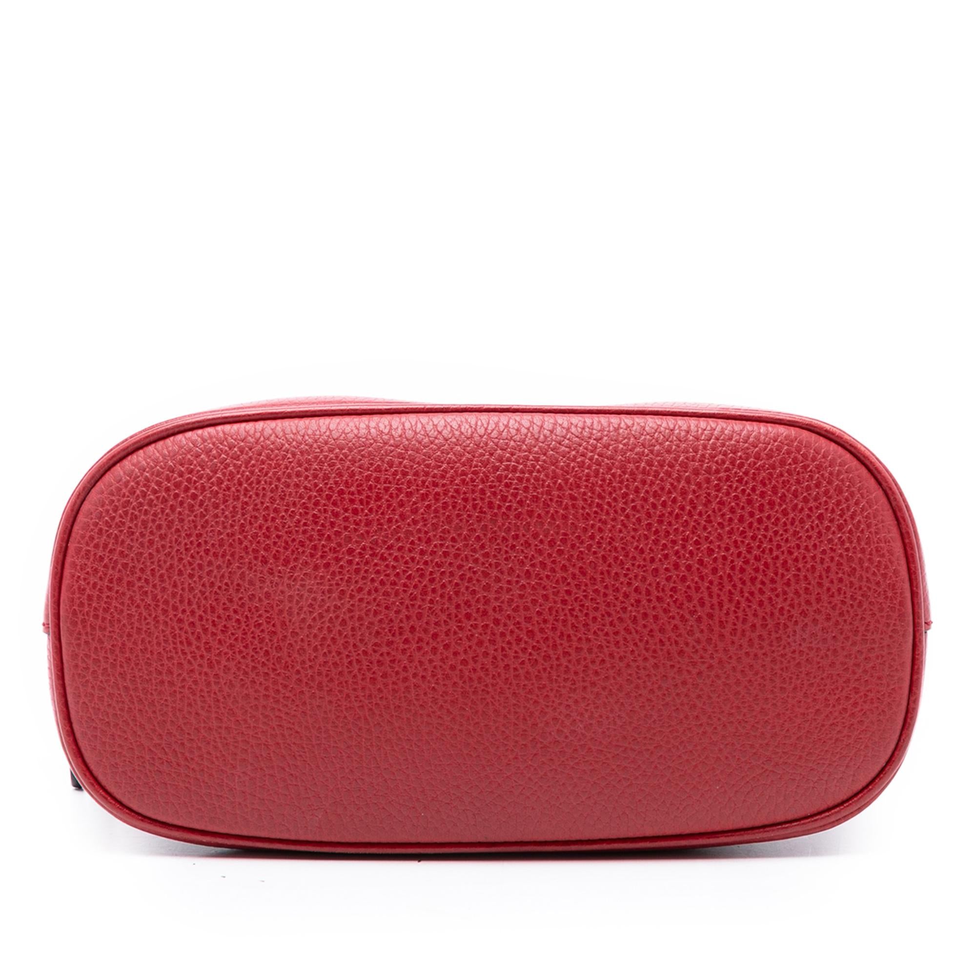 Gucci Mini Leather GG Charm Dome Satchel