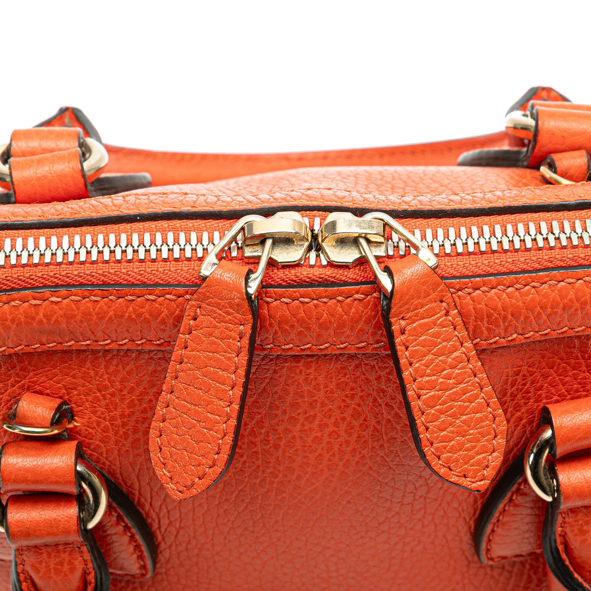 Gucci Mini Leather Interlocking G Dome Satchel