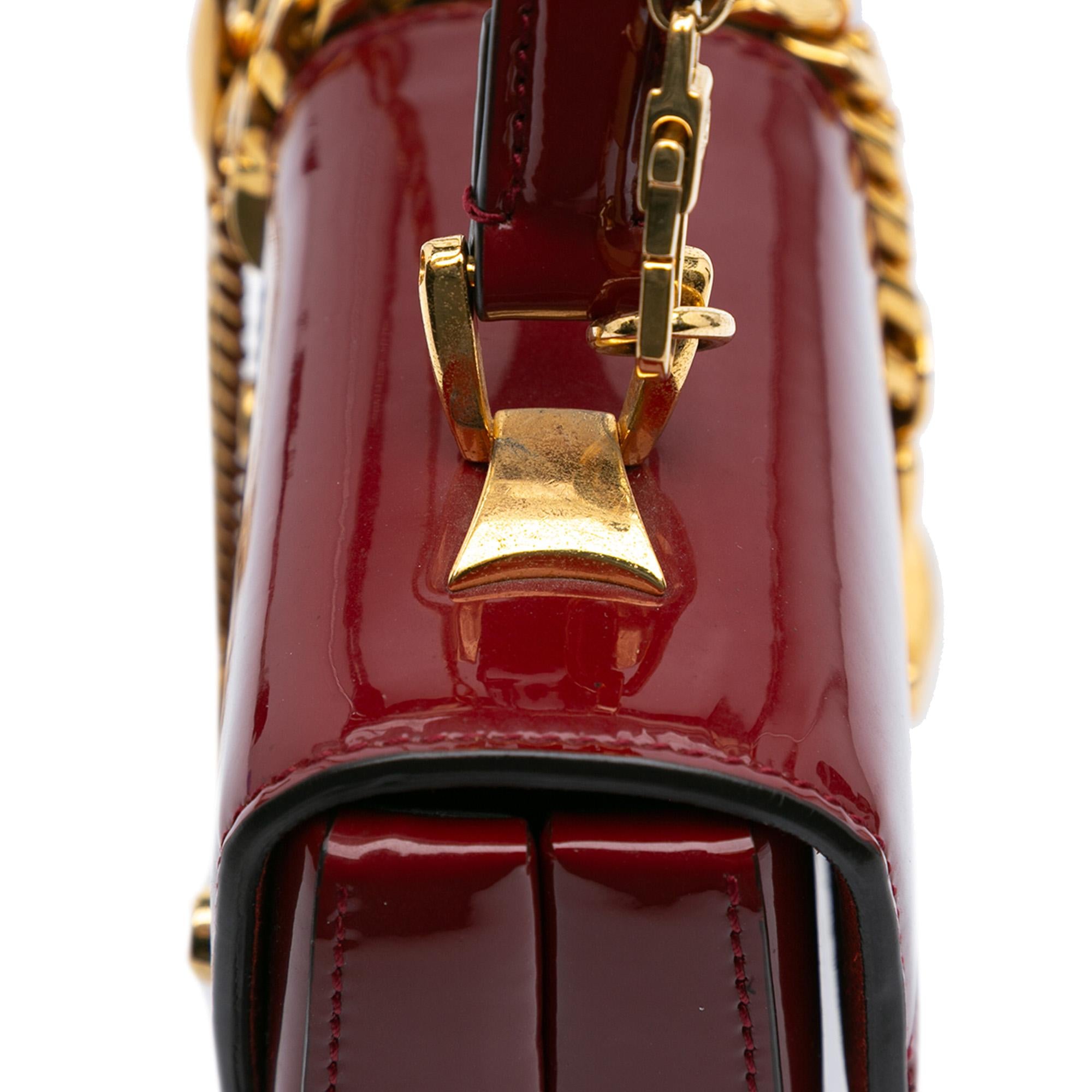 Gucci Mini Patent Sylvie 1969 Top Handle Bag