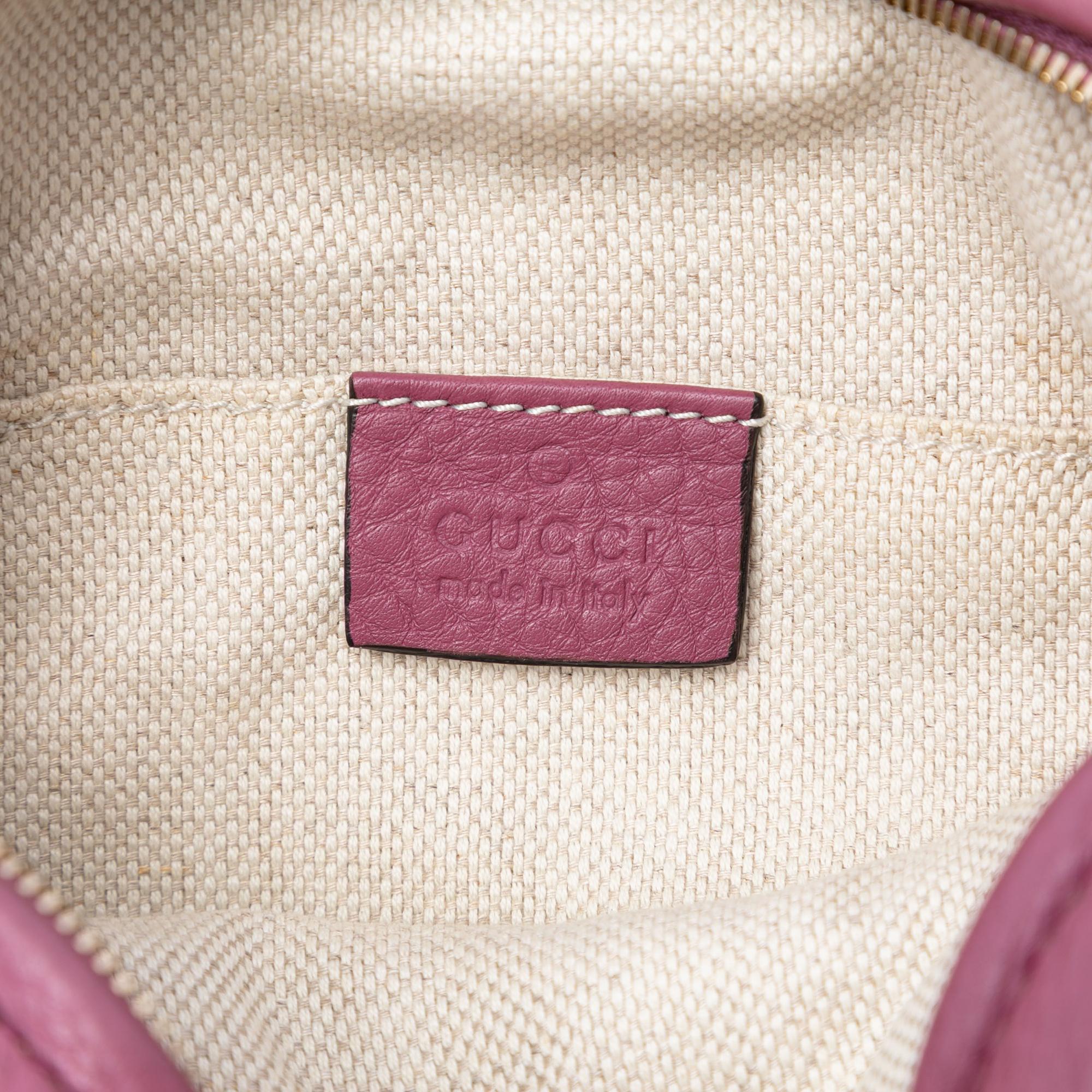 Gucci Mini Pebbled Calfskin Soho Chain Crossbody