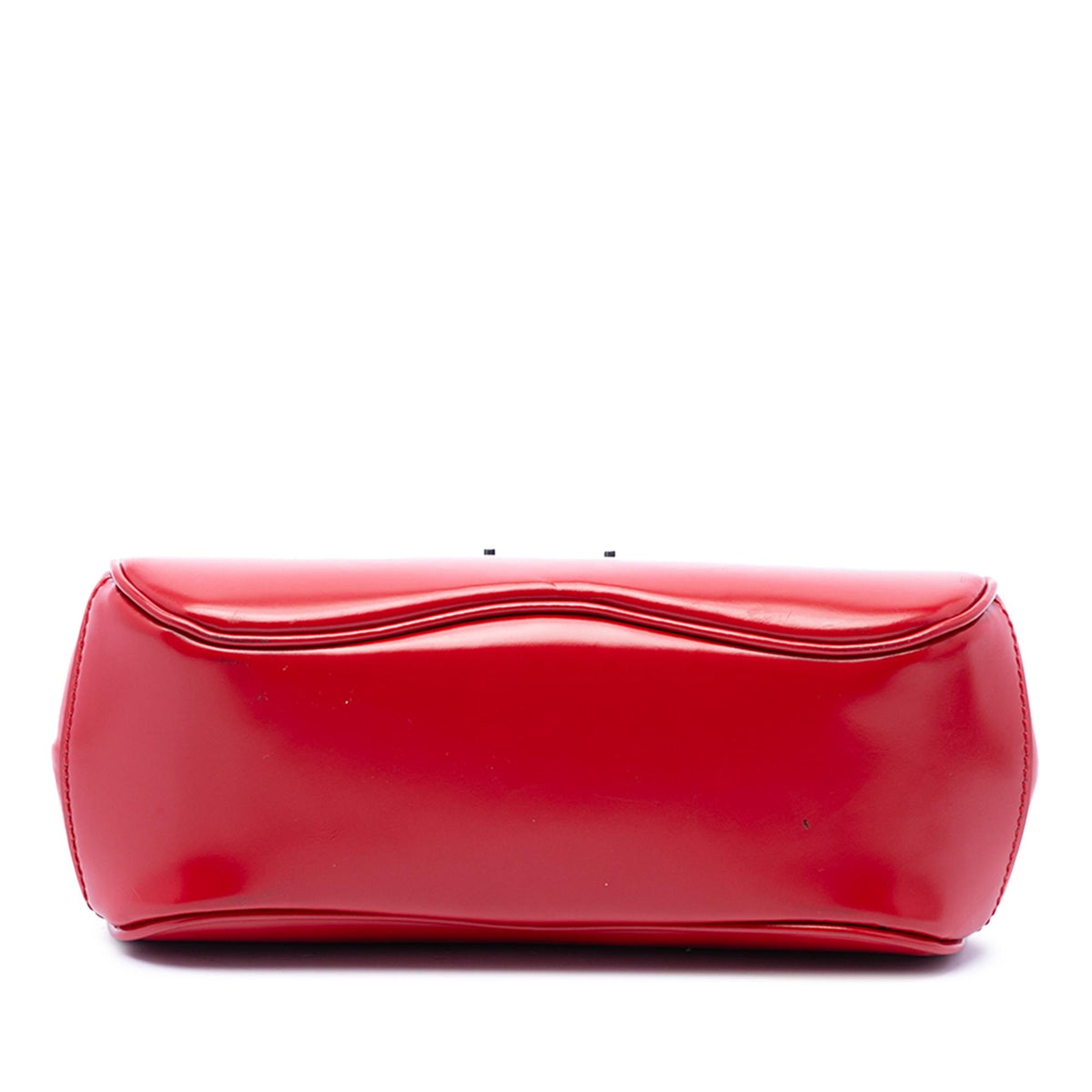 Gucci Mini Polished Calfskin Bamboo Lady Lock Top Handle Bag
