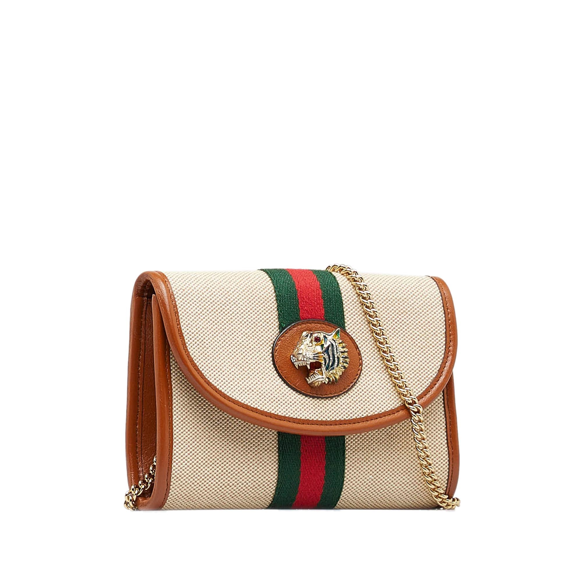 Gucci Mini Rajah Web Chain Crossbody Bag (SHG-01btm5)