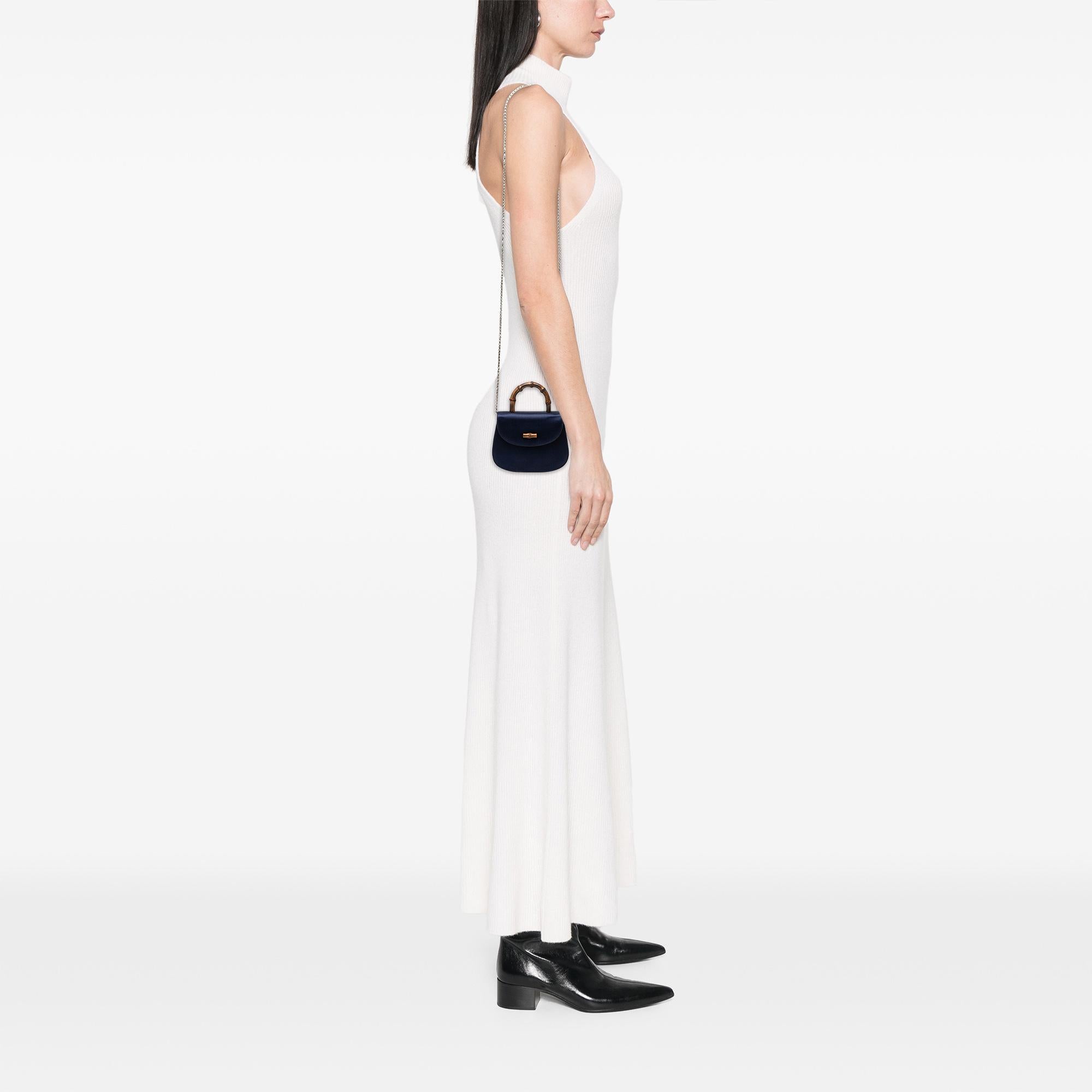 Gucci Mini Satin Bamboo Night