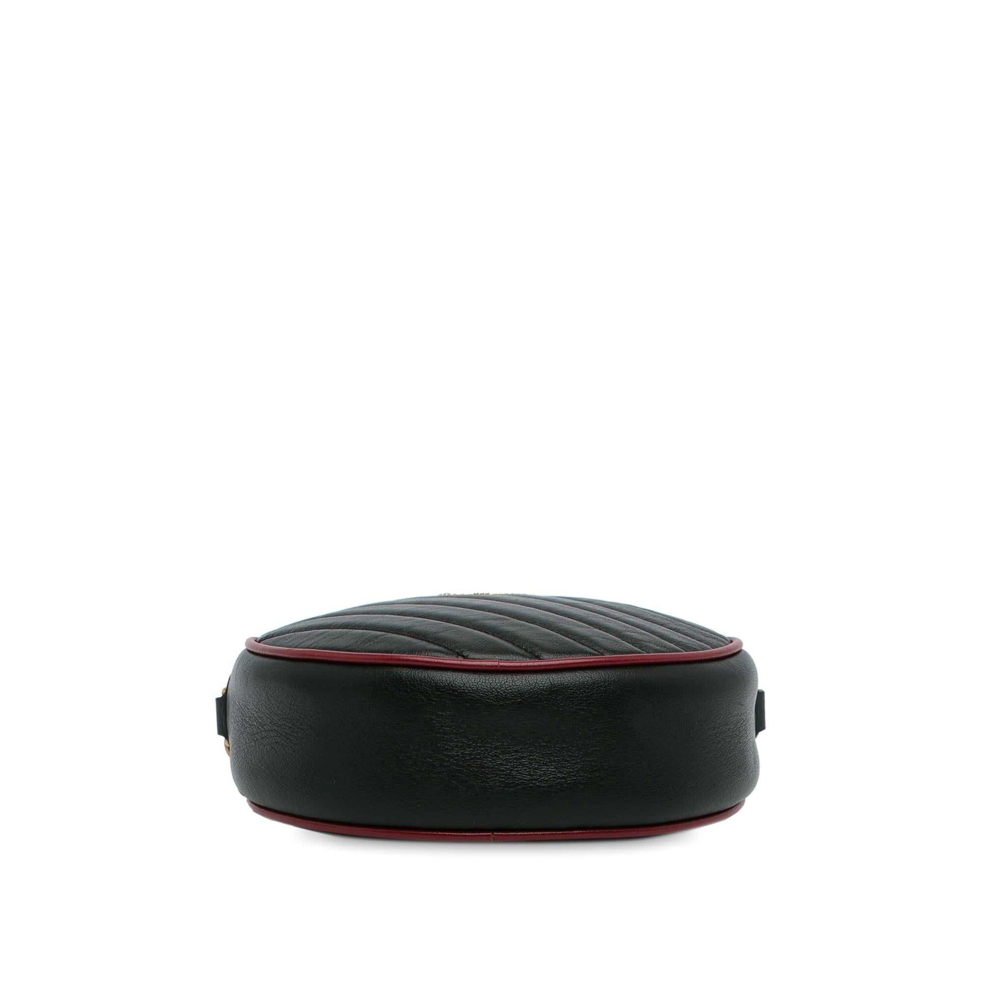 Gucci Mini Torchon GG Marmont Round Crossbody Bag (SHG-qSKdwn)