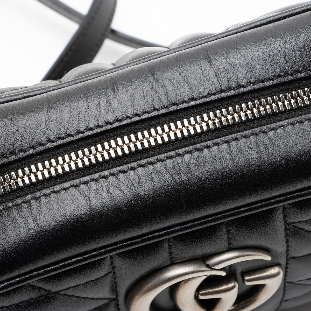 Gucci Mixed Matelasse Leather GG Marmont Aria Small Camera Bag