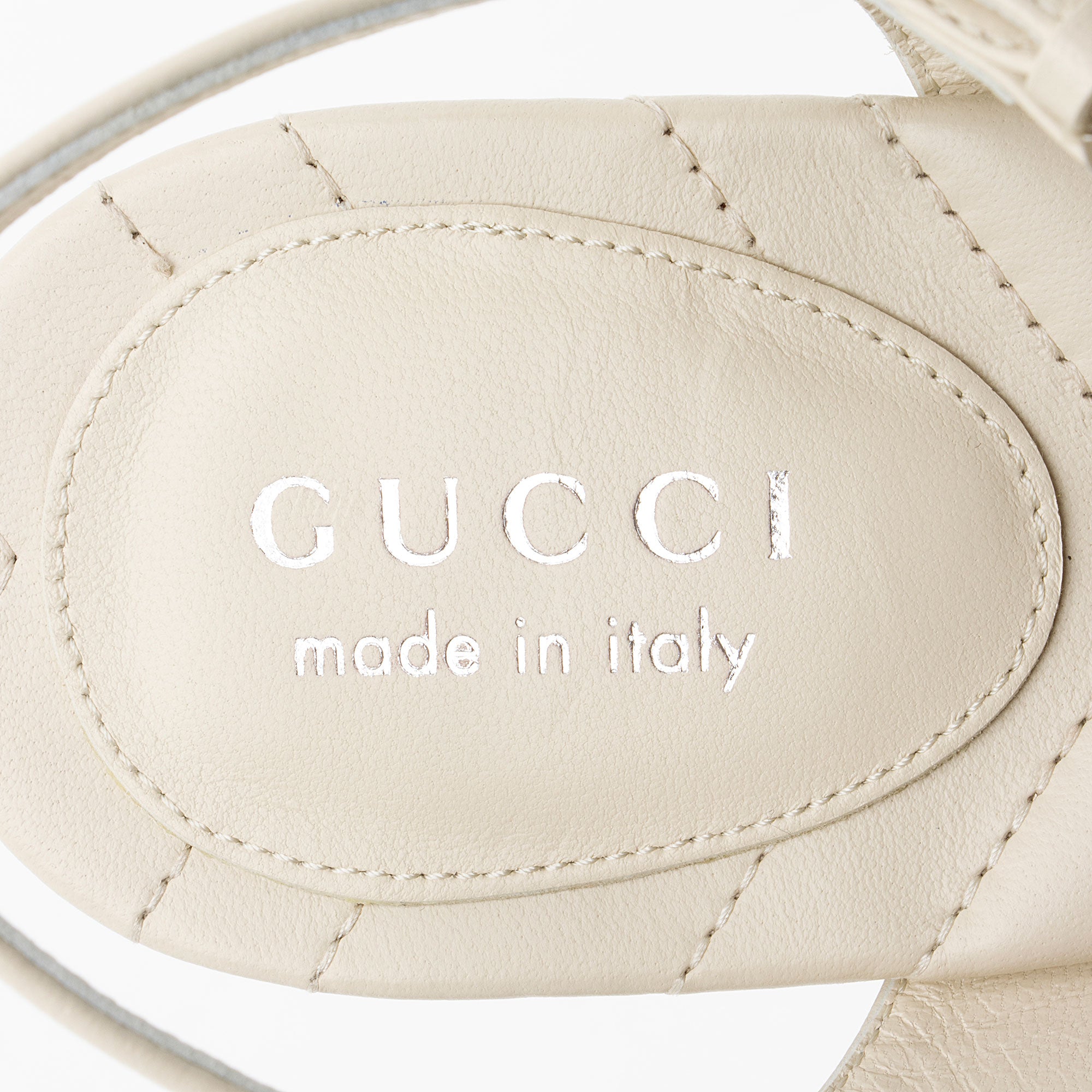 Gucci Nappa Leather Charlotte Platform Sandals - Size 9 / 39