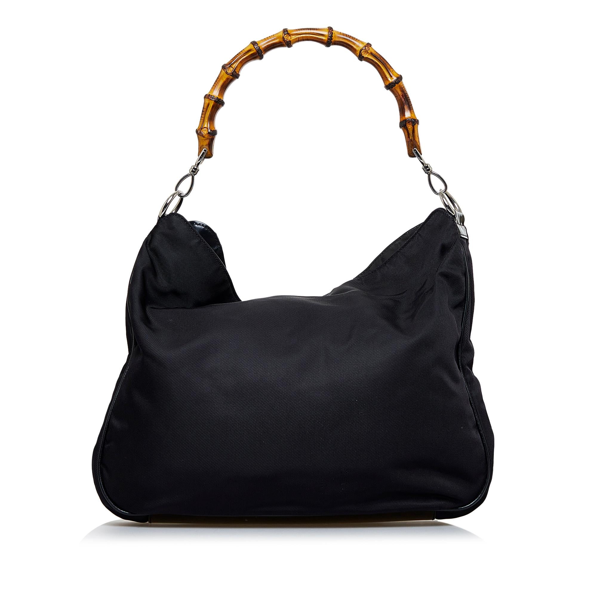 Gucci Nylon Bamboo Satchel (SHG-gDltSy)