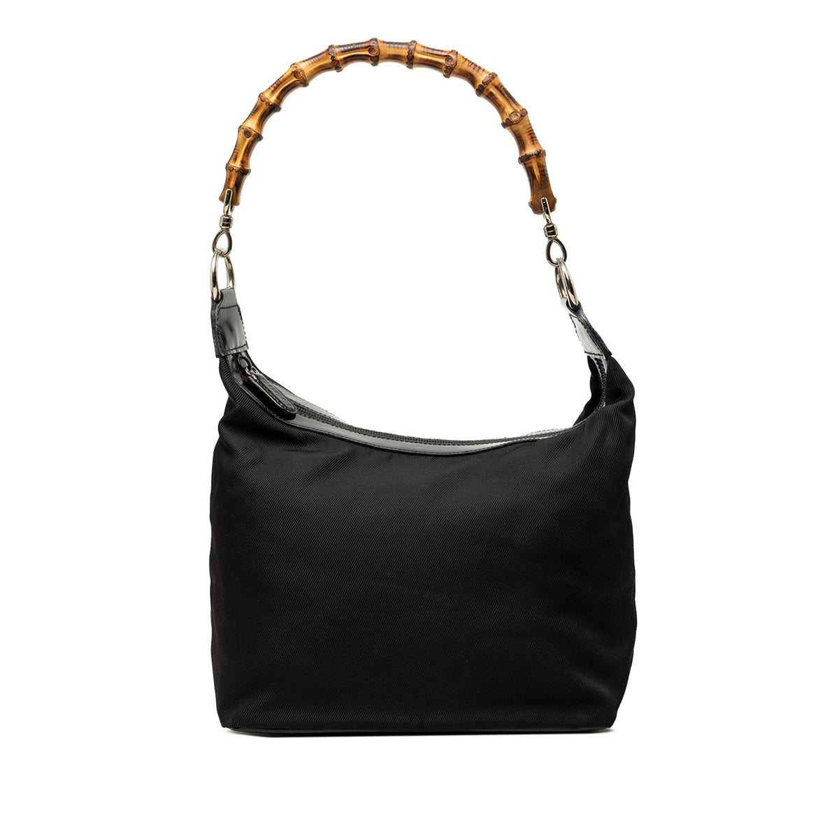 Gucci Nylon Bamboo Shoulder Bag