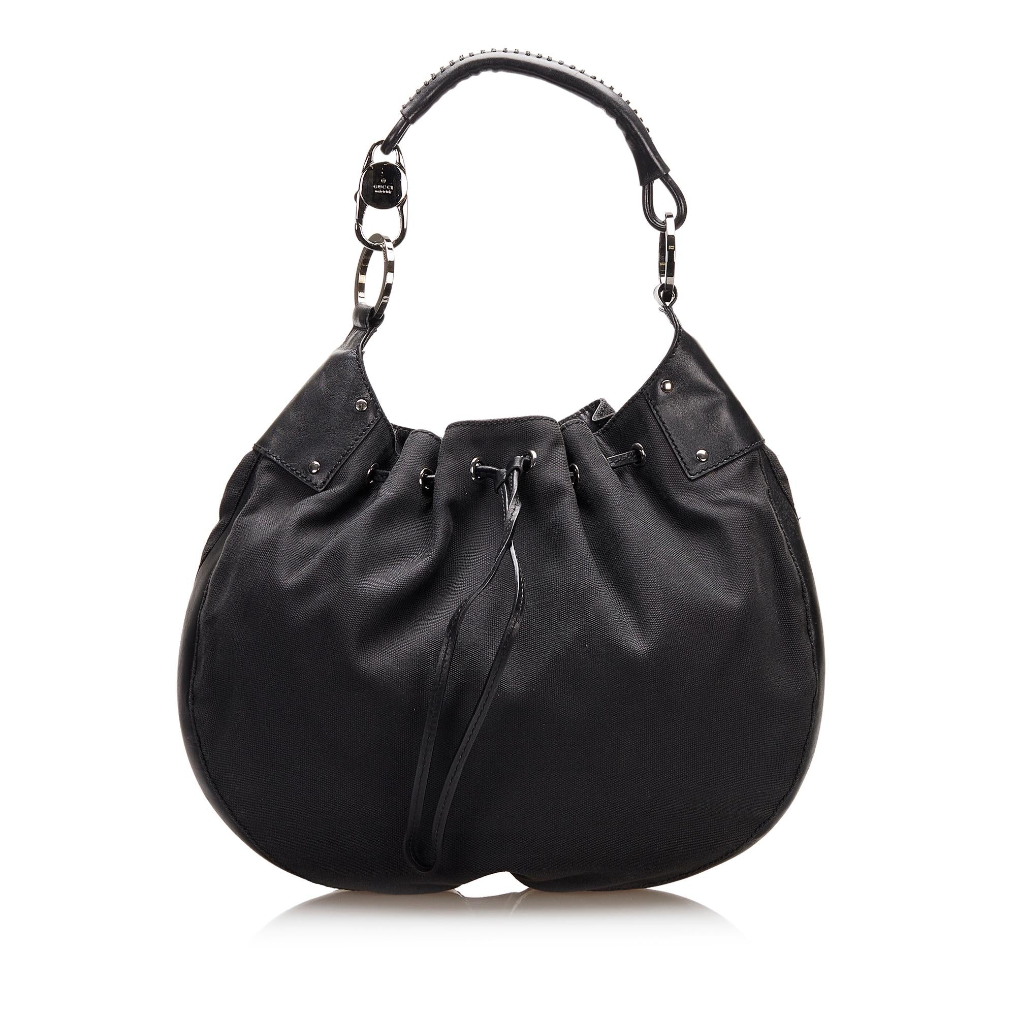 Gucci Nylon Drawstring Hobo Bag (SHG-wMVys5)