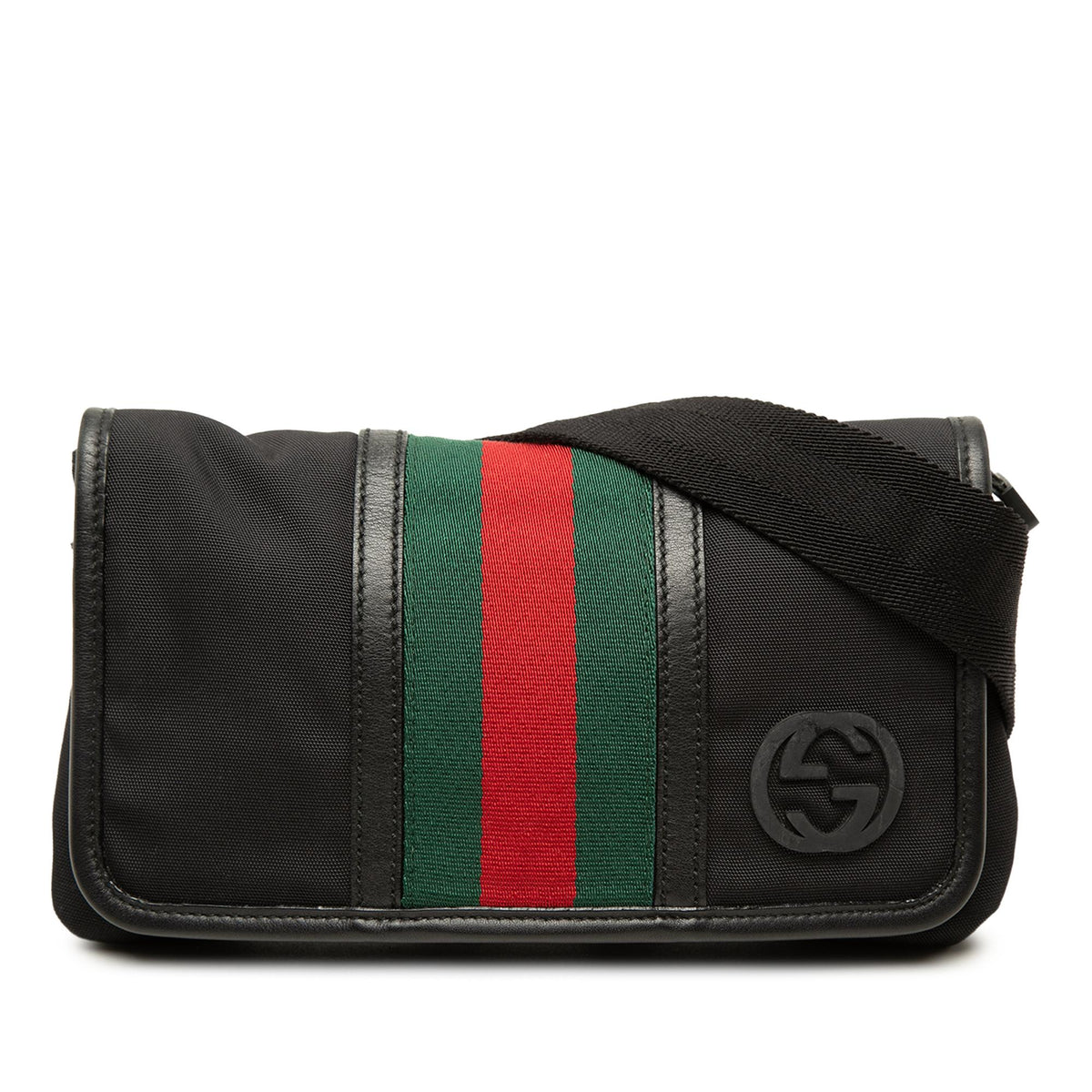 Gucci Nylon Interlocking G Web Belt Bag