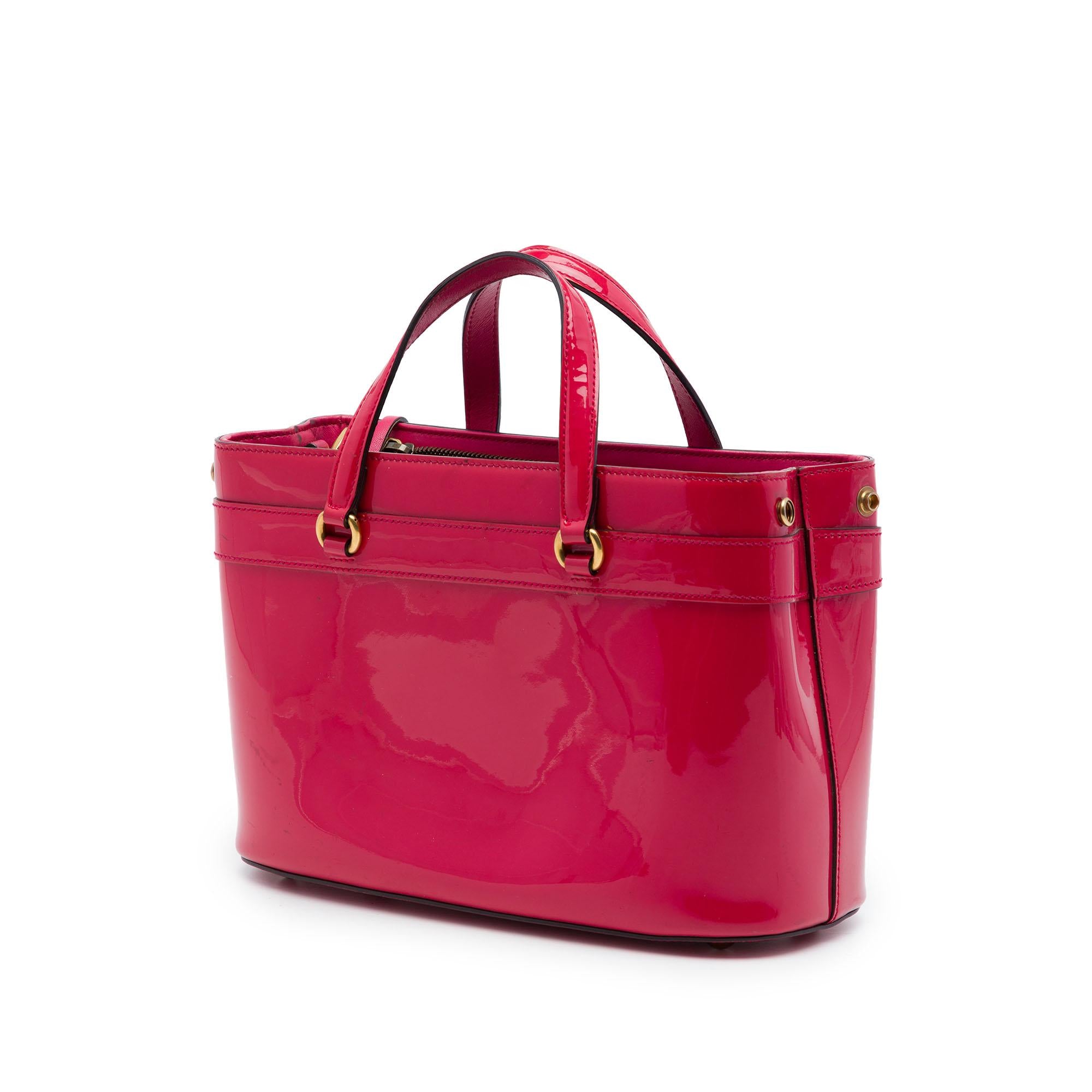 Gucci Patent Bright Bit Satchel