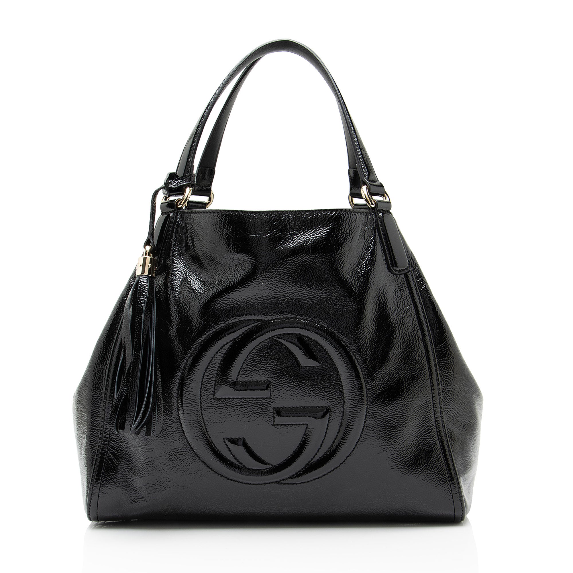 Gucci Patent Leather Soho Medium Tote